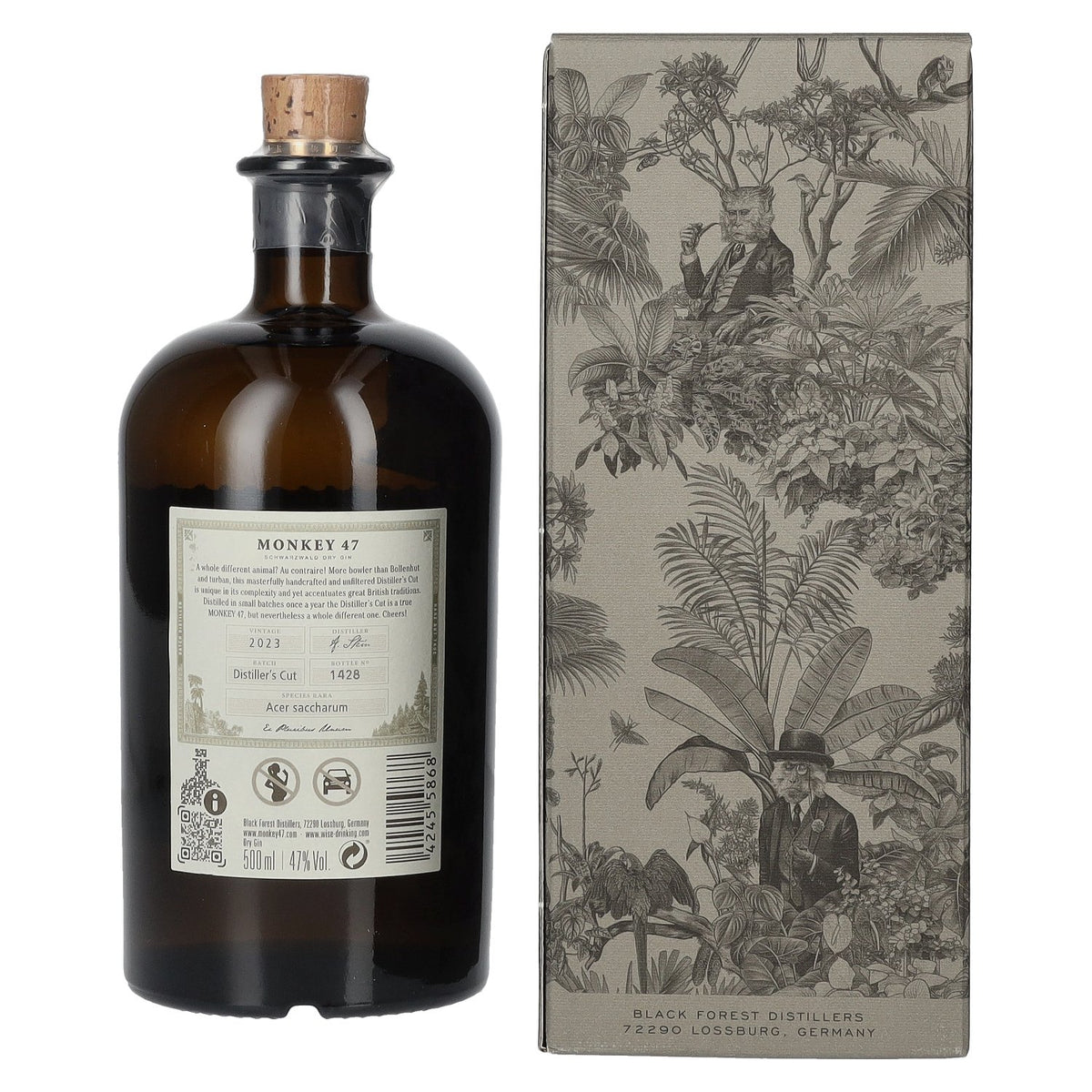 Monkey 47 DISTILLER'S CUT Gin 2023 47% ABV 0.5l in a gift box