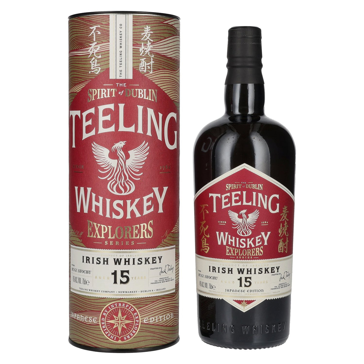 Teeling Whiskey 15 Years Old EXPLORERS SERIES Irish Whiskey Japanese Edition 46% ABV 0.7l in a gift box