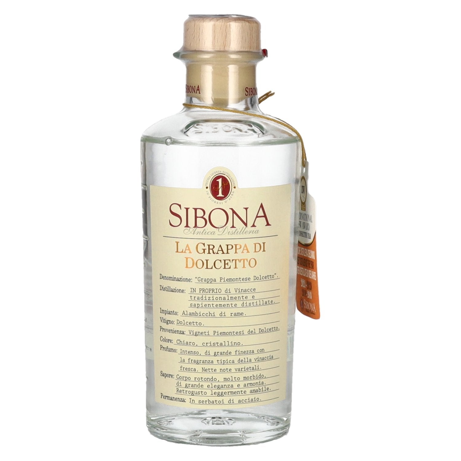 Sibona La Grappa di DOLCETTO 40% vol. 0,5 l