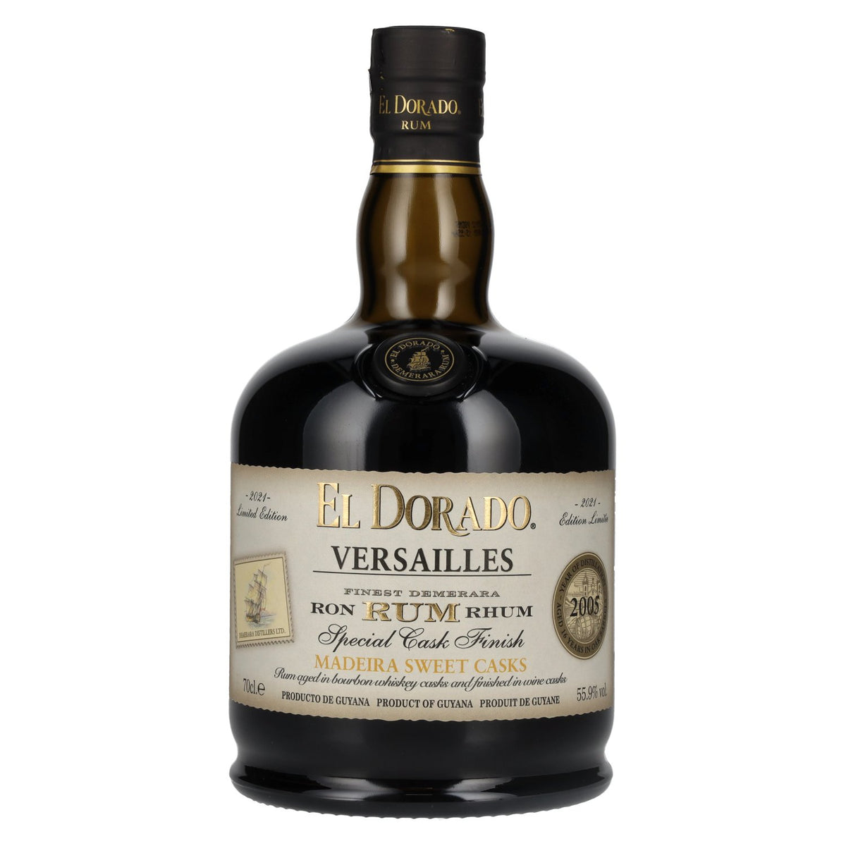 El Dorado Rum VERSAILLES Special Madeira Sweet Casks 2005 55,9% vol. 0,7 l
