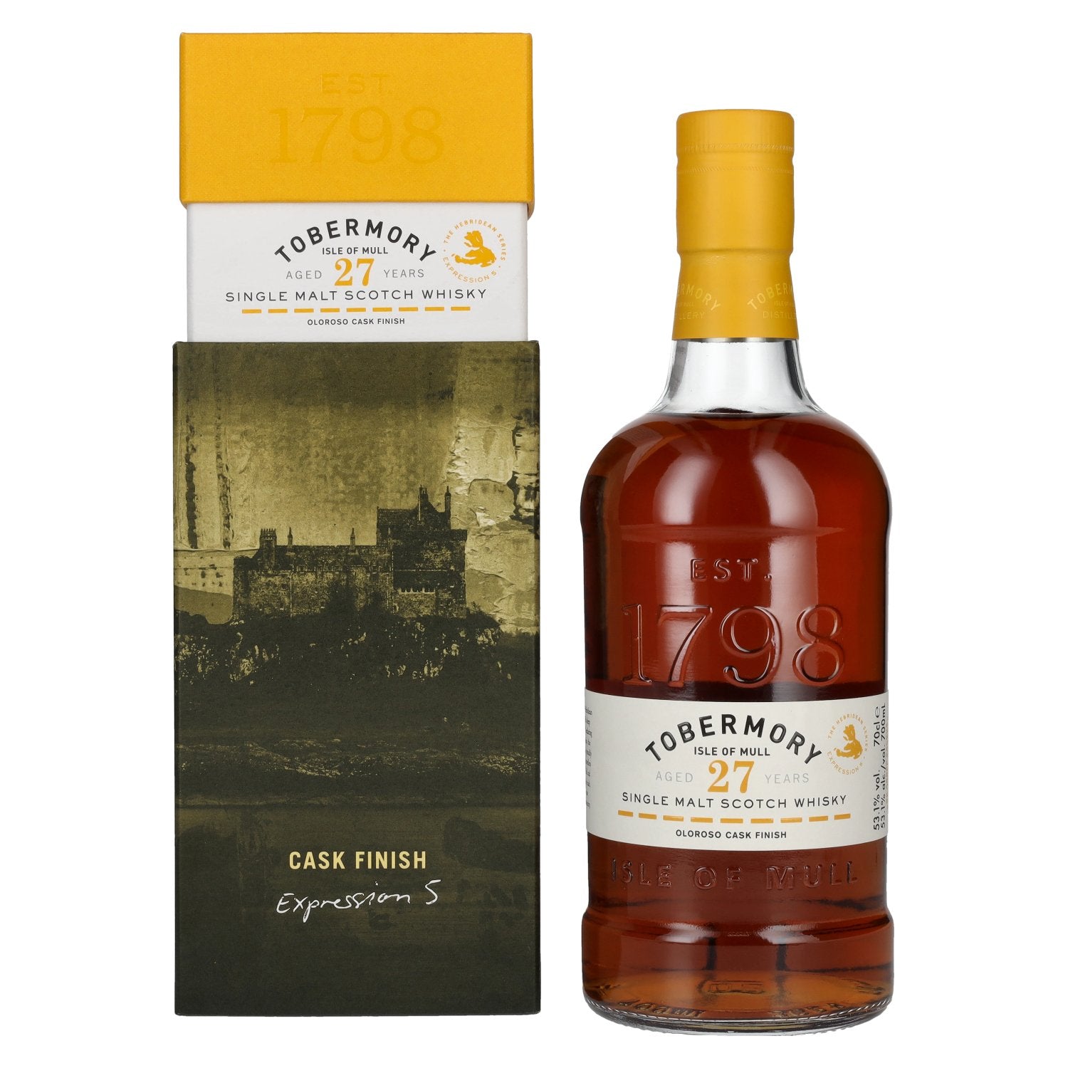 Tobermory 27 Years Old EXPRESSION 5 Single Malt Scotch Whisky 53,1% vol. 0,7 l in geschenkverpakking