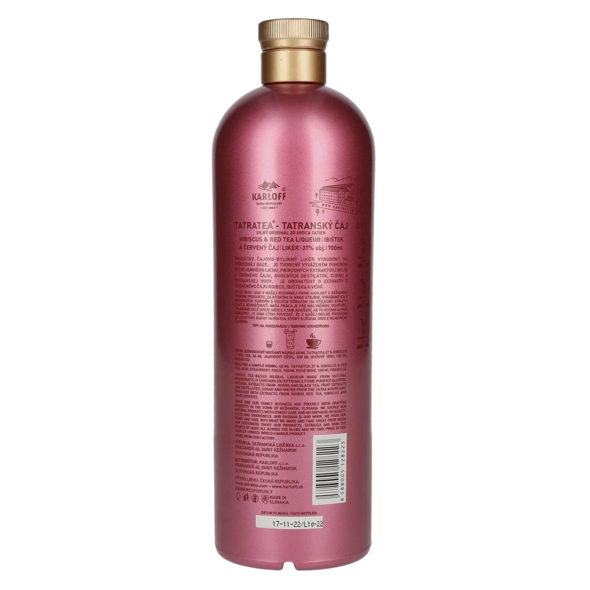 Tatratea Hibiscus &amp; Red Tea Liqueur 37% vol. 0.7 l