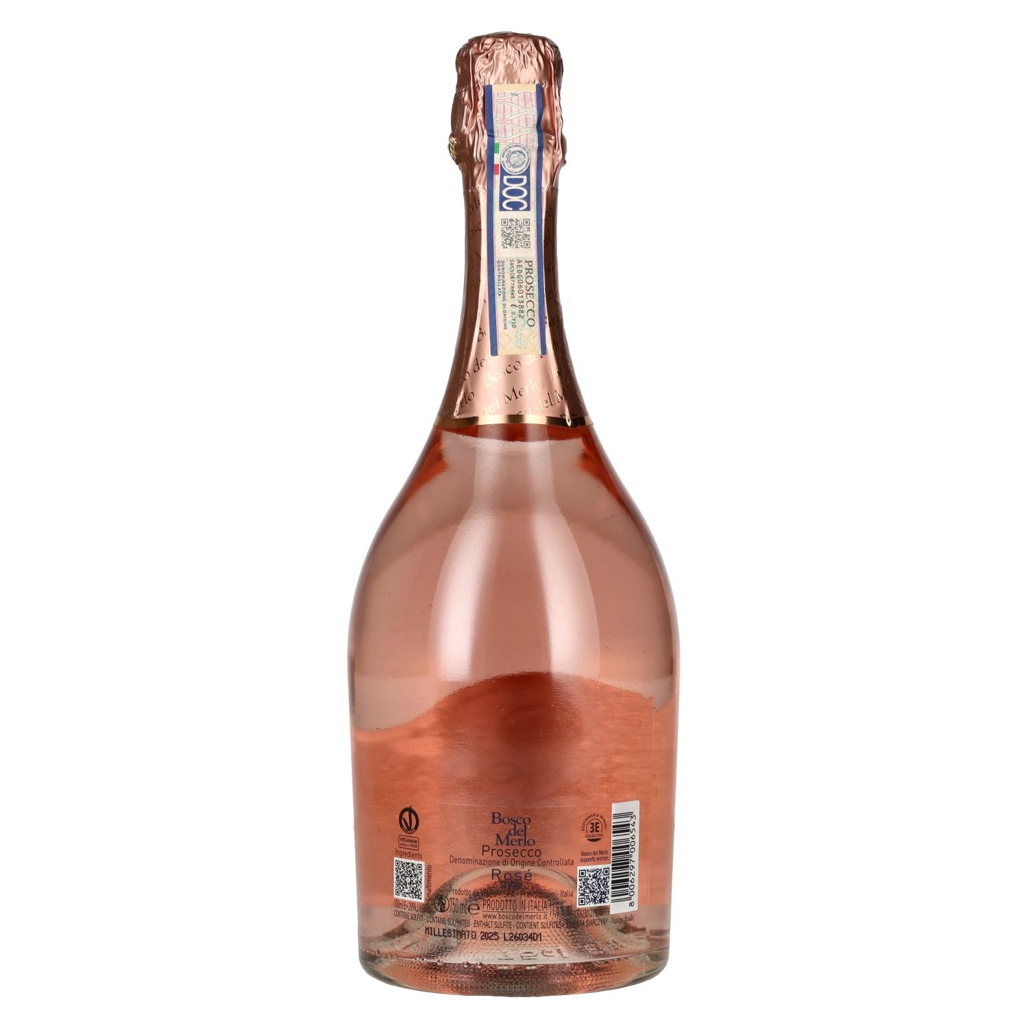 Bosco del Merlo Prosecco Rosé Brut Millesimato DOC 2025 11,5% Vol. 0,75l