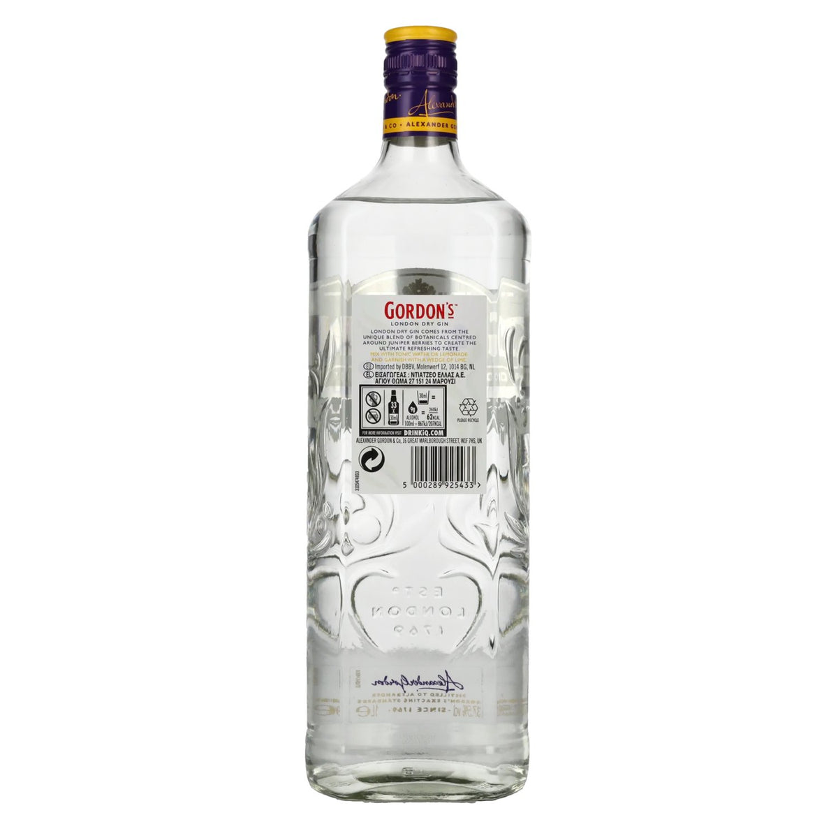 Gordon's London Dry Gin 37,5% vol. 1 l