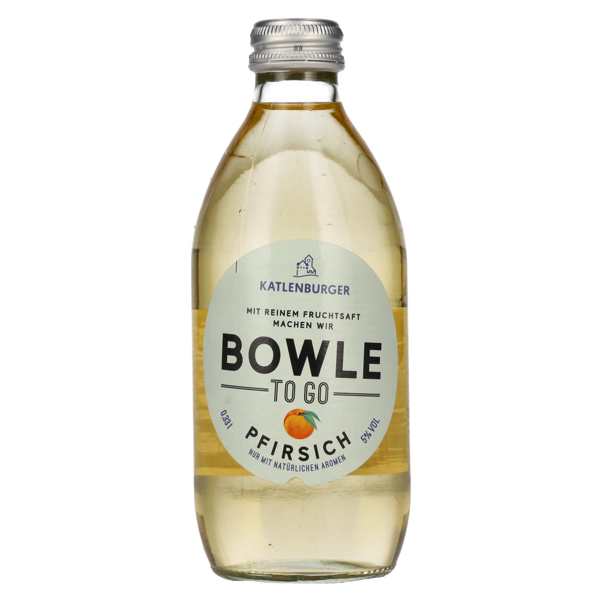 Katlenburger Bowle-To-Go à la pêche, 5 % vol., 0,33 l