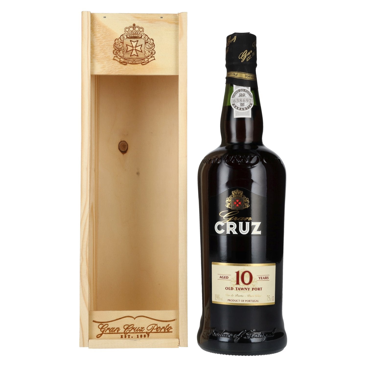 Gran Cruz 10 Years Old Tawny Port 19% Vol. 0,75l in wooden box