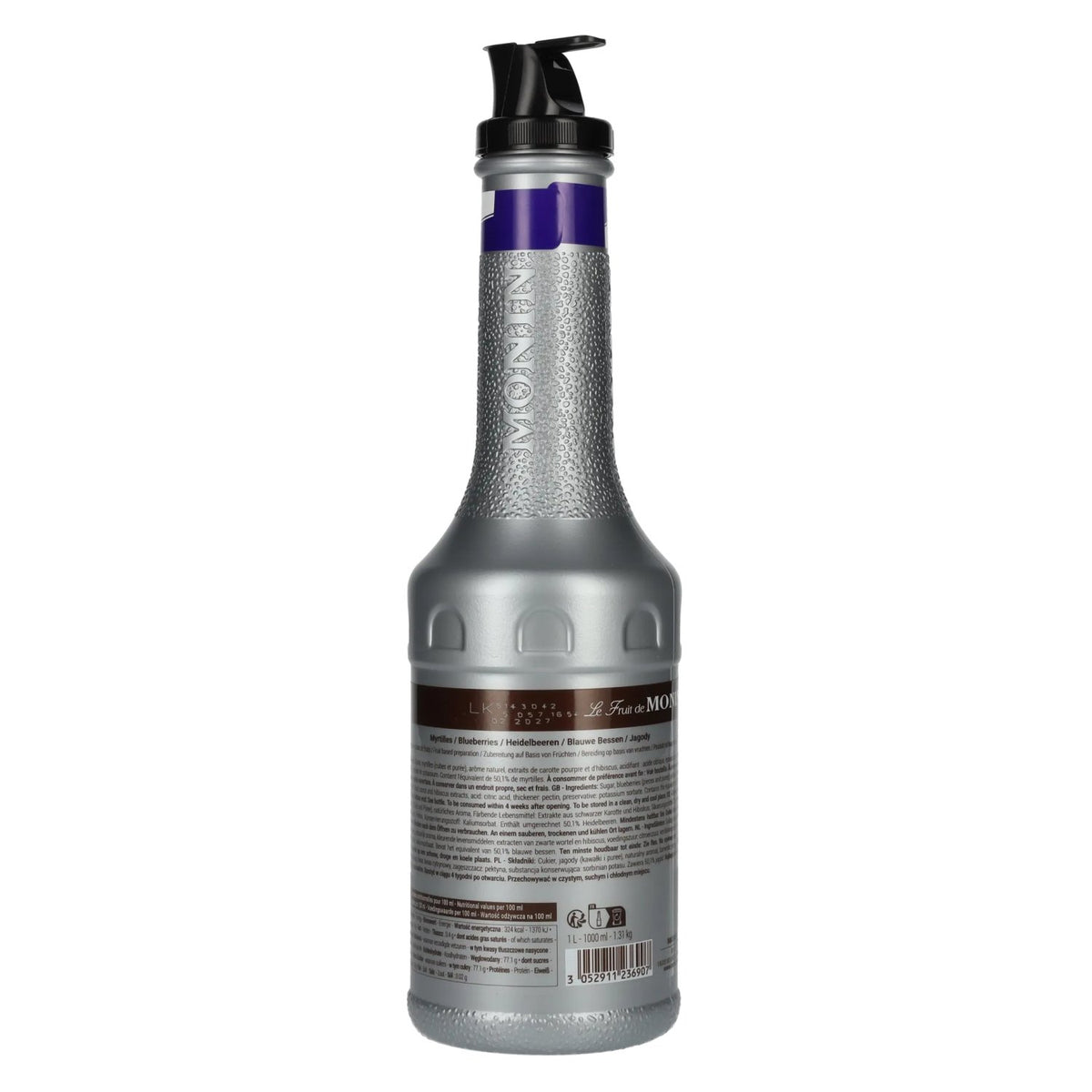 Monin Blueberry Fruit Purée 1l PET