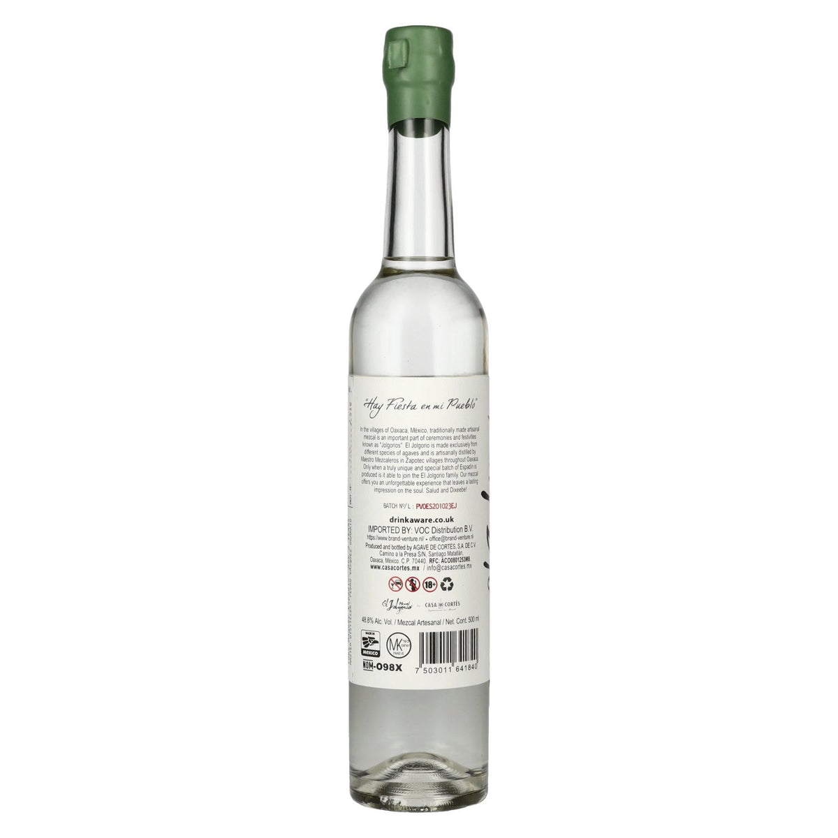 El Jolgorio Mezcal ESPADÍN 48.8% ABV 0.5l