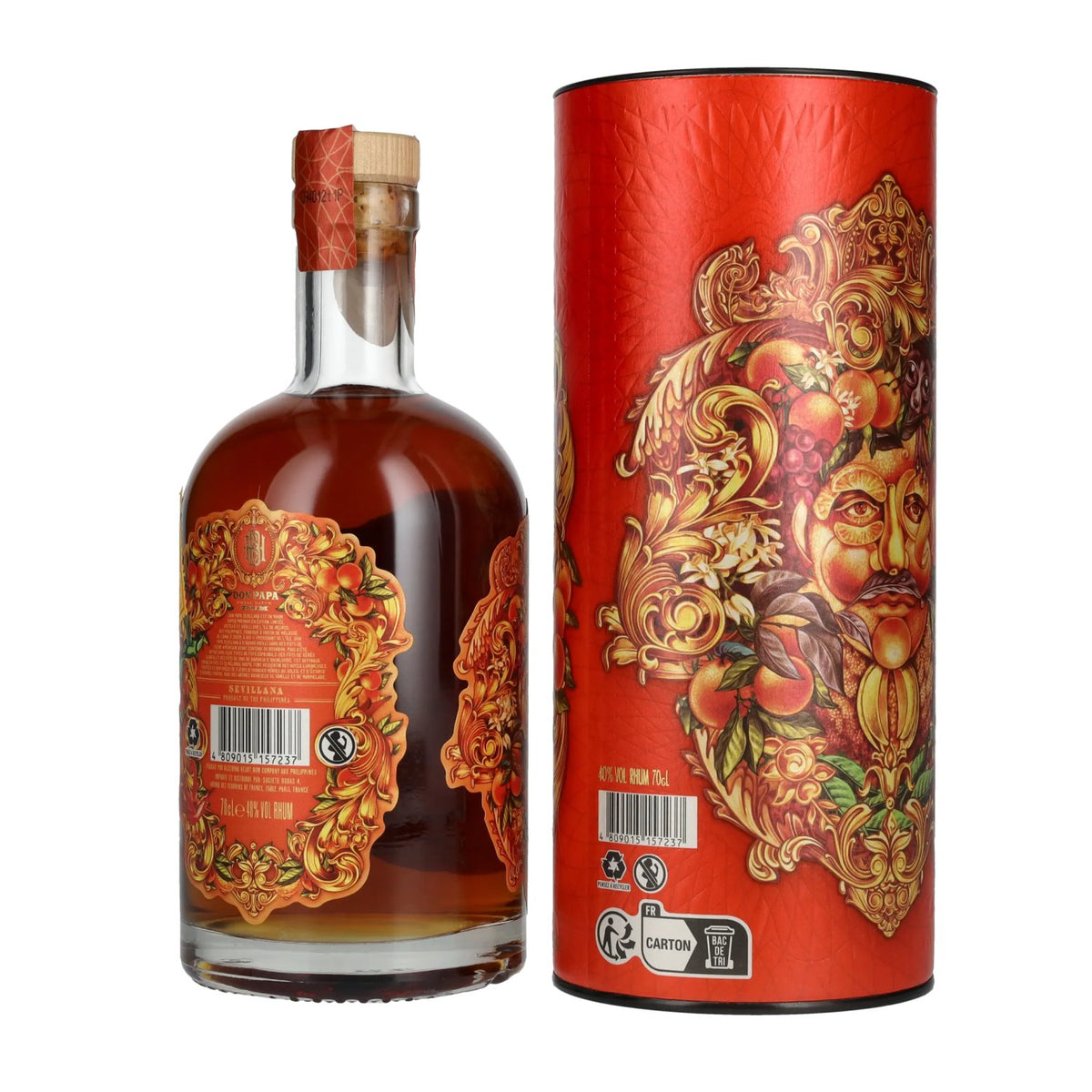 Don Papa Rum Sevillana 40% vol. 0,7 l in geschenkverpakking