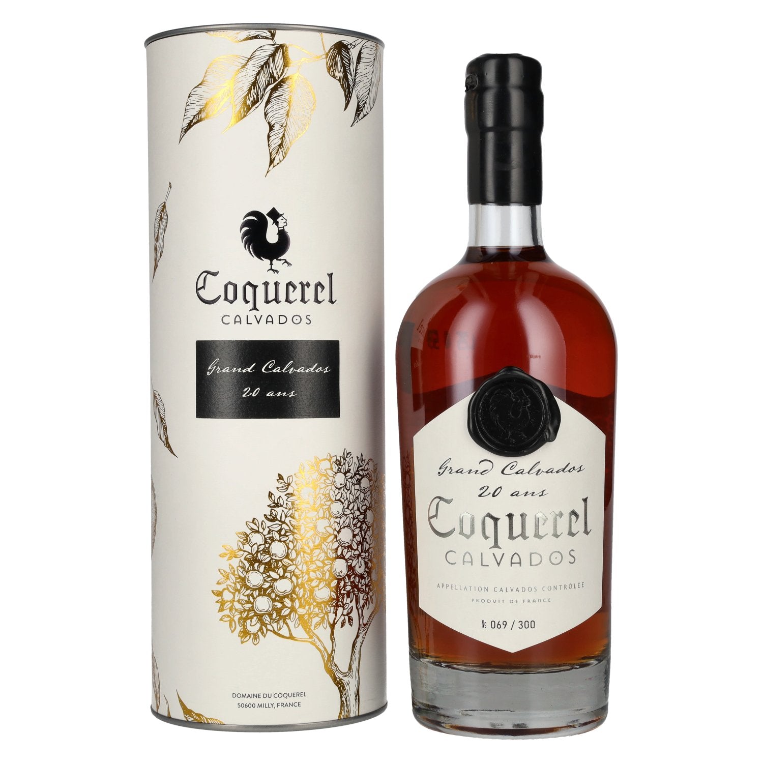 Coquerel Grander Calvados 20 Ans 42% Vol. 0,7l in geschenkverpakking
