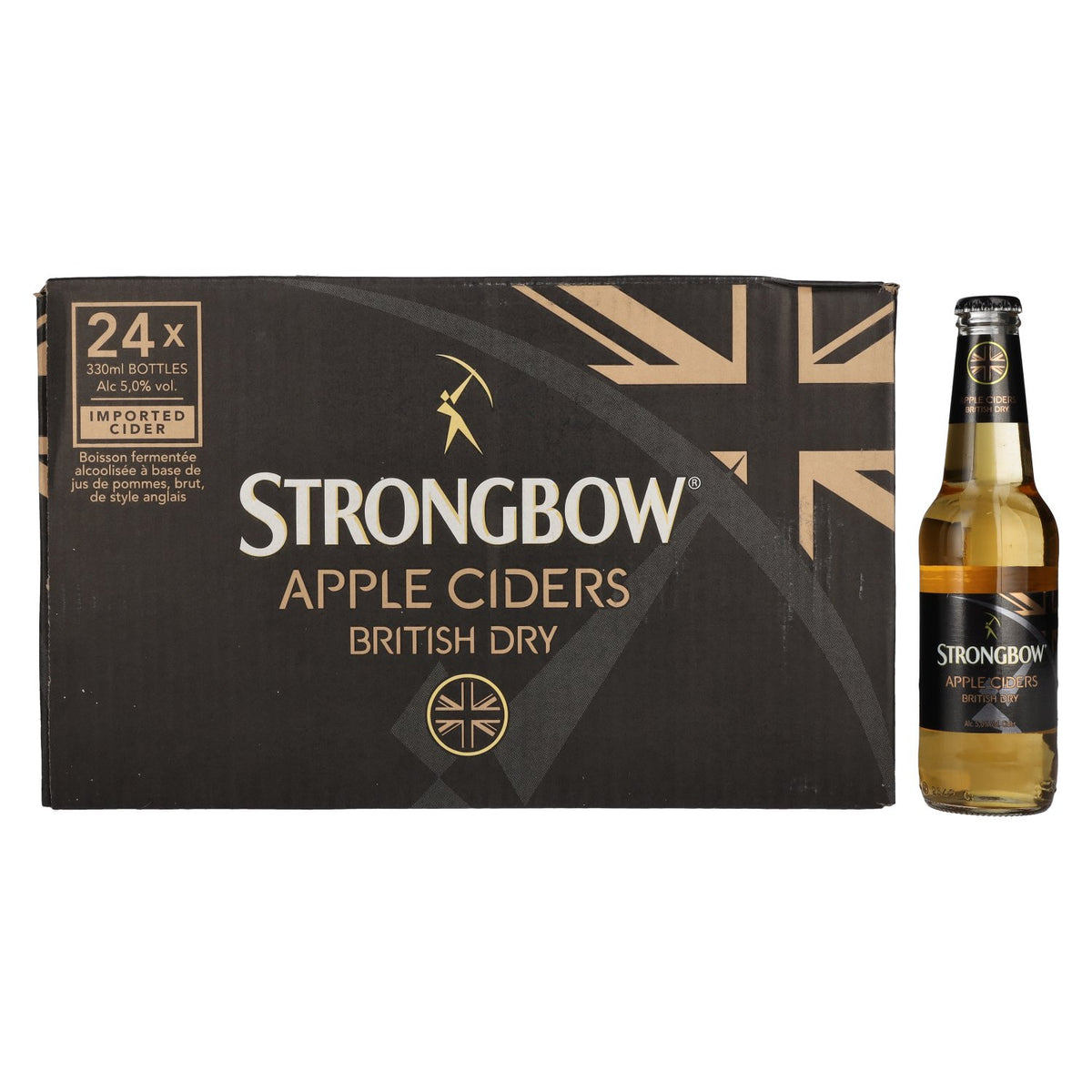 Strongbow Apple Ciders British Dry 5% ABV 24 x 0.33 l