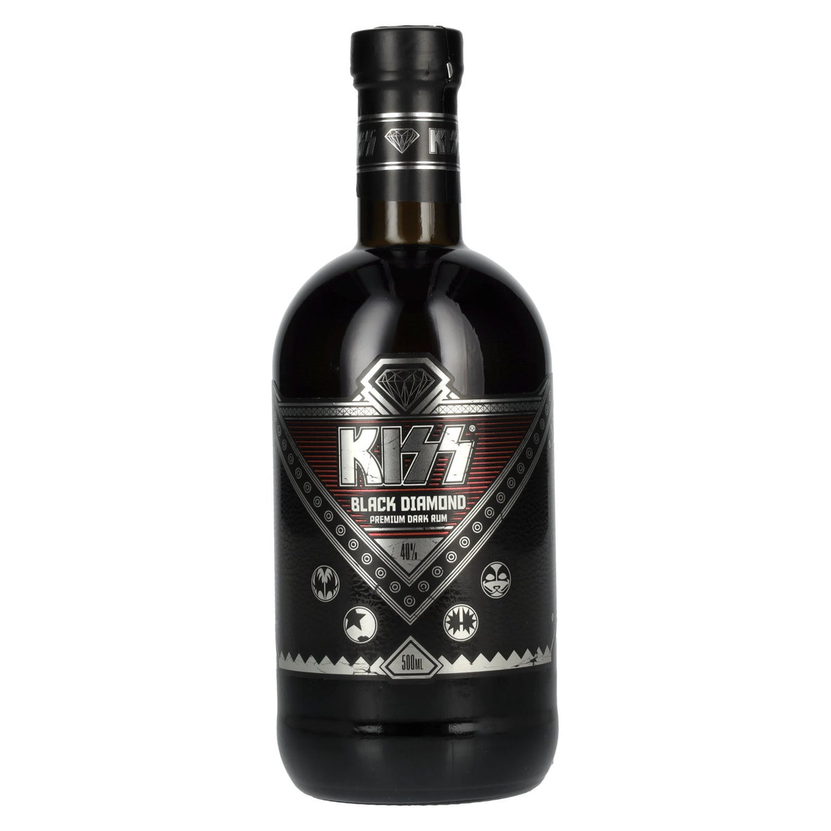 Kiss Black Diamond Premium Dark Rum 40% ABV 0.5l