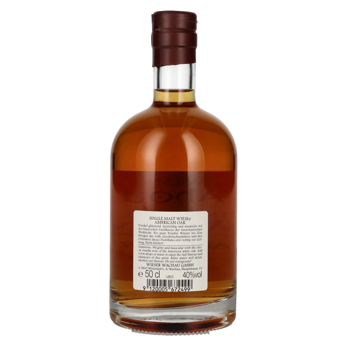 Wieser Single Malt WIESky American Oak Whisky 40% vol. 0.5 l