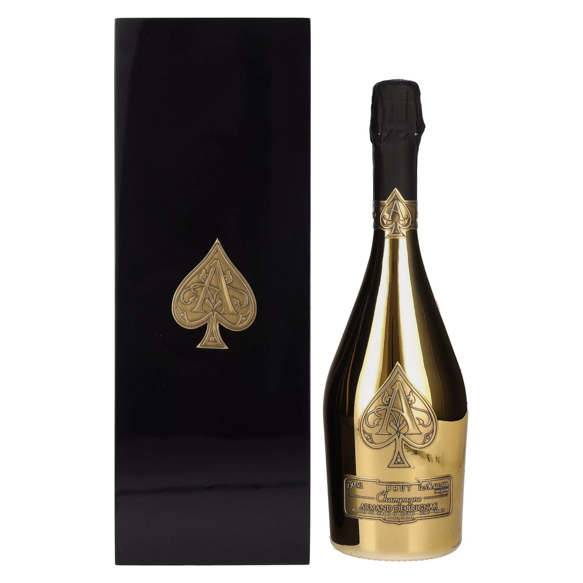 Armand de Brignac Champagne Brut Gold 12,5% Vol. 0,75l in houten doosje