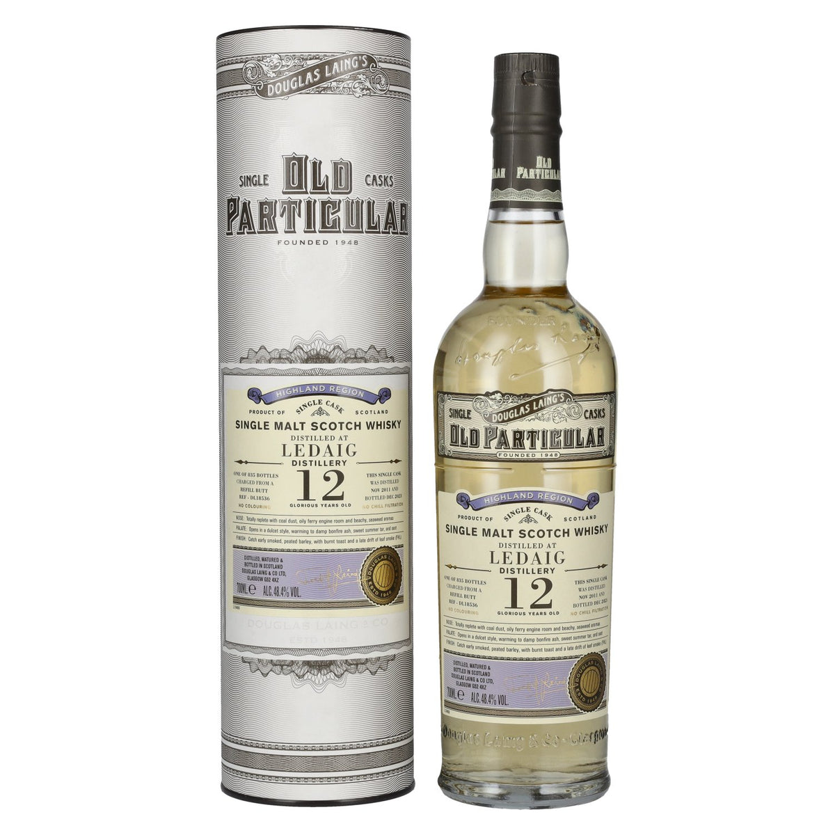 Douglas Laing OLD PARTICULAR Ledaig 12 Years Old Single Malt Whisky 2011 48,4% Vol. 0,7l in Geschenkbox