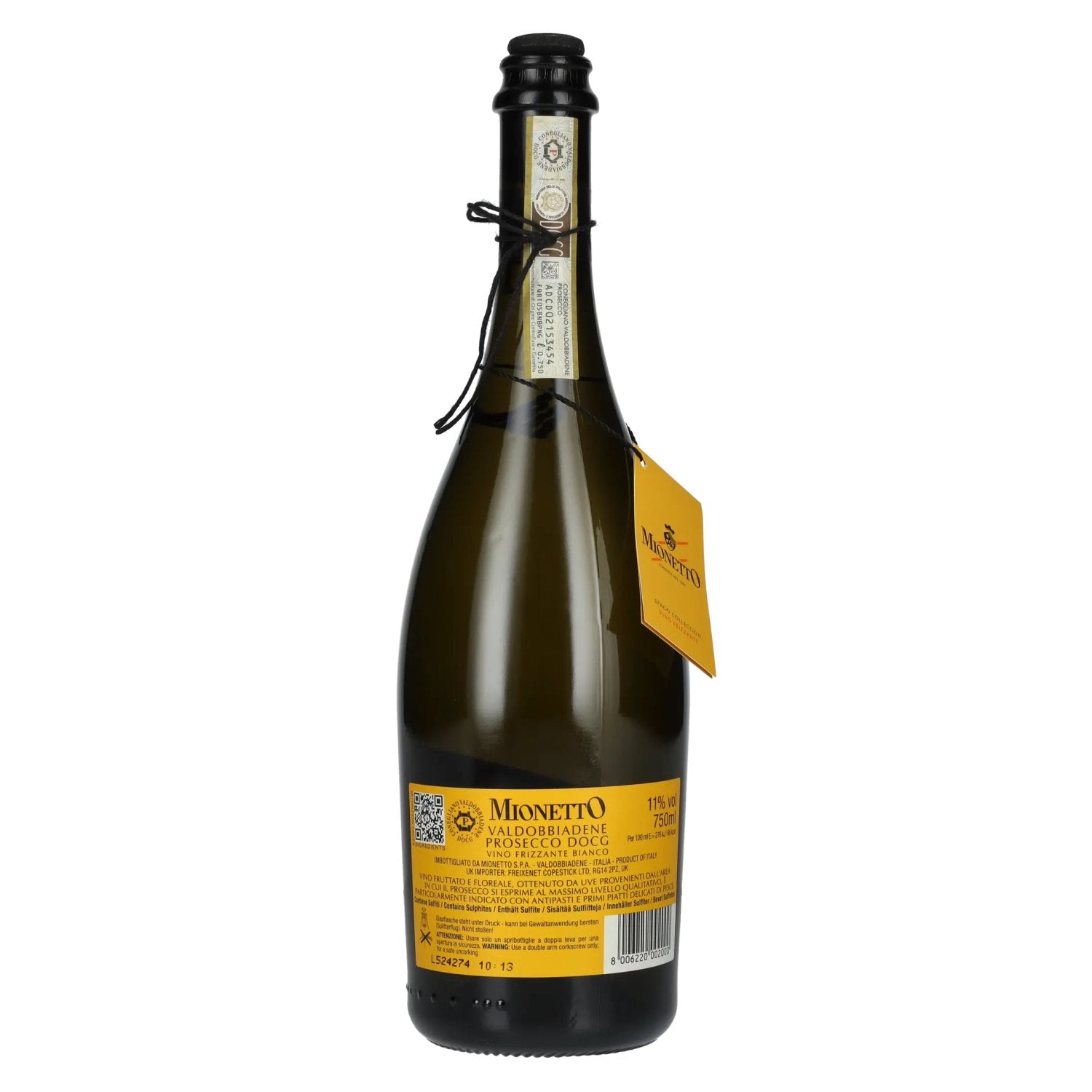 Mionetto Valdobbiadene Prosecco Vino Frizzante DOCG 11% Vol. 0,75l