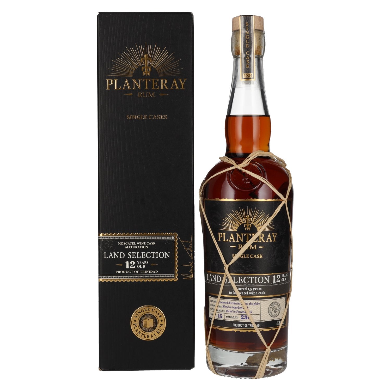 Planteray Rum LANDS SELECTION 12 Years Old Moscatel Cask Finish 46,6% Vol. 0,7l in Geschenkbox