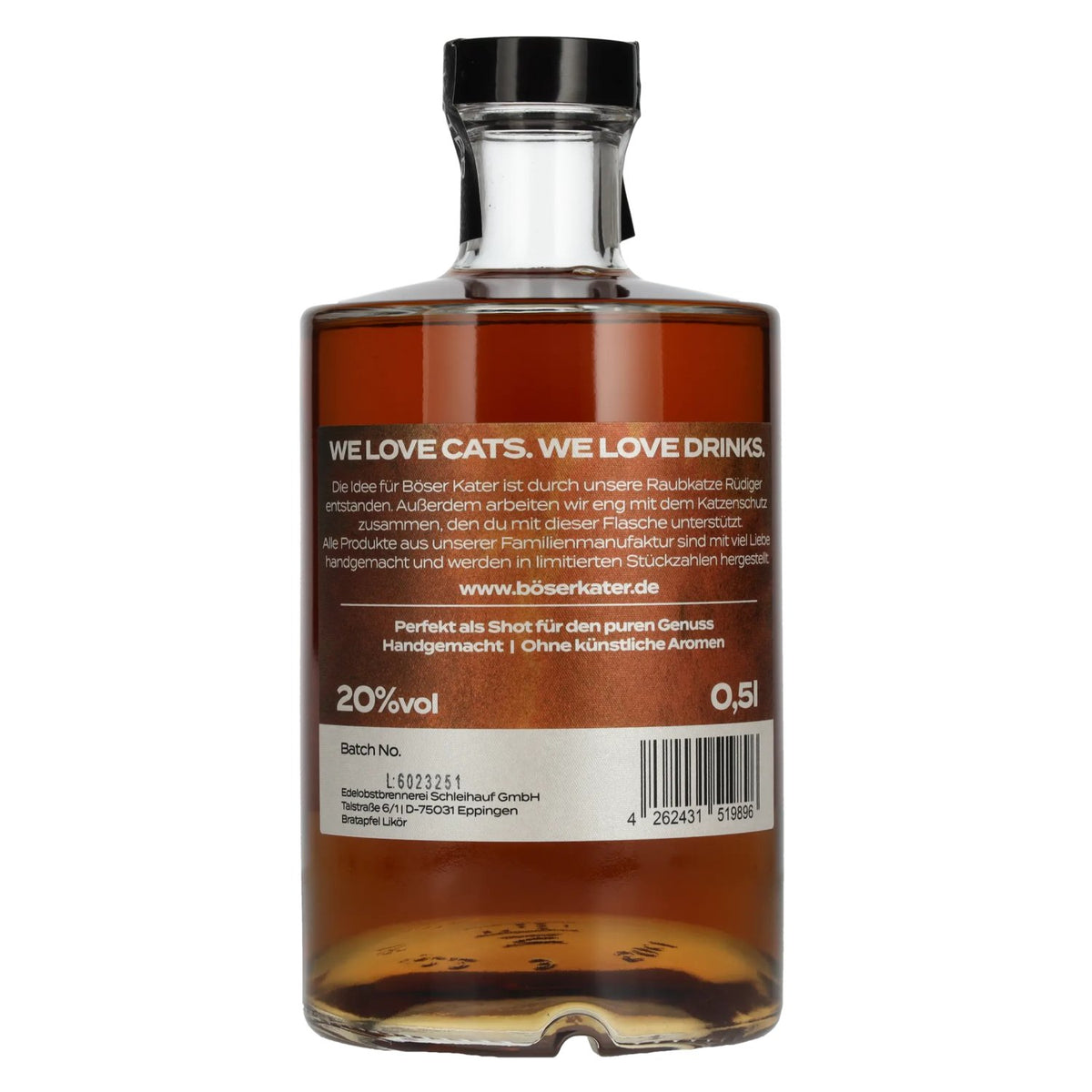 Böser Kater Gebakken appellikeur 20% vol. 0,5 l