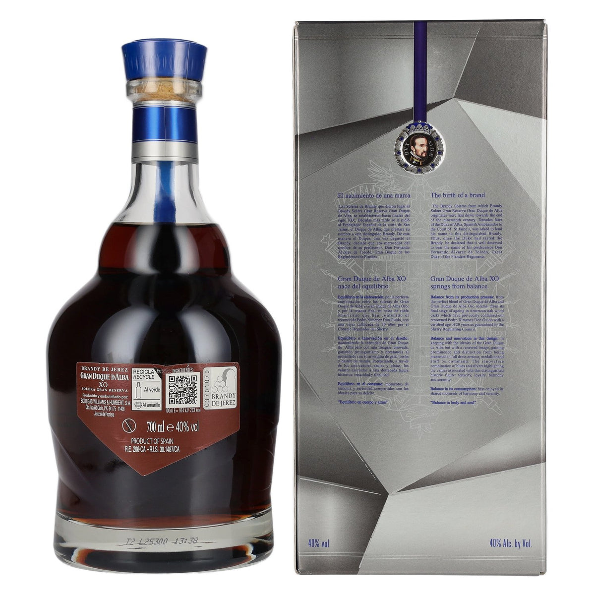 Gran Duque d'Alba XO 40% Vol. 0,7l in Geschenkbox