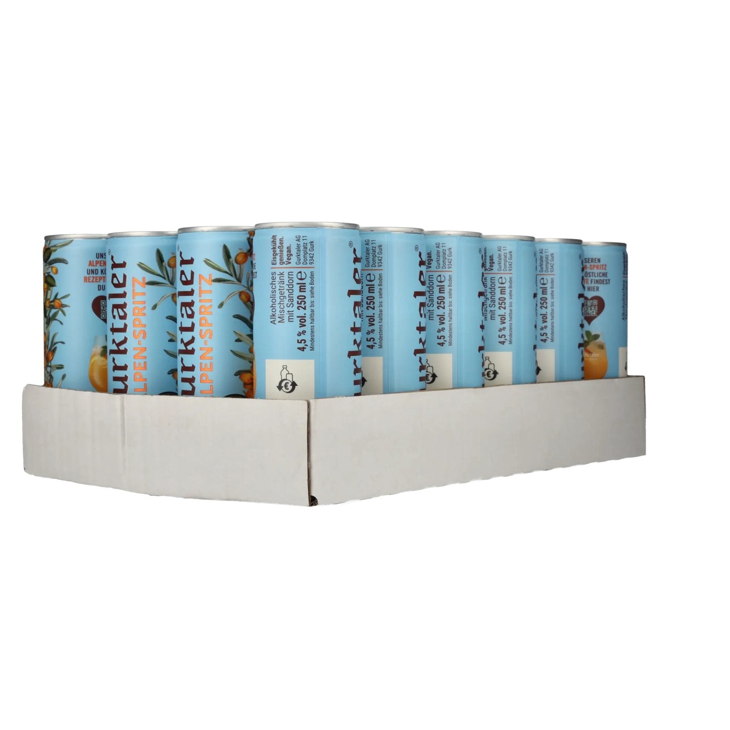Gurktaler Alpen-Spritz aperitief 4,5% vol. 24x0,25l blikken met statiegeld