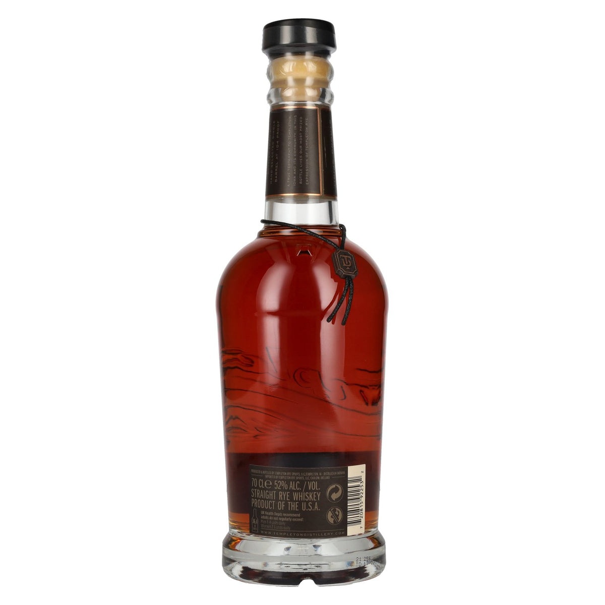 Templeton Rye Whiskey 10 Years Old SINGLE BARREL Straight Rye Whiskey 52% vol. 0,7 l