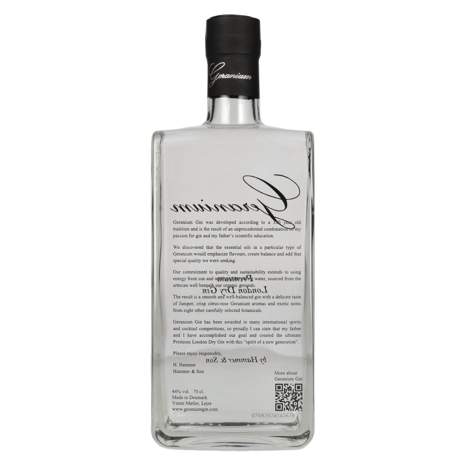 Geranium Premium London Dry Gin 44 % vol. 0,7 l