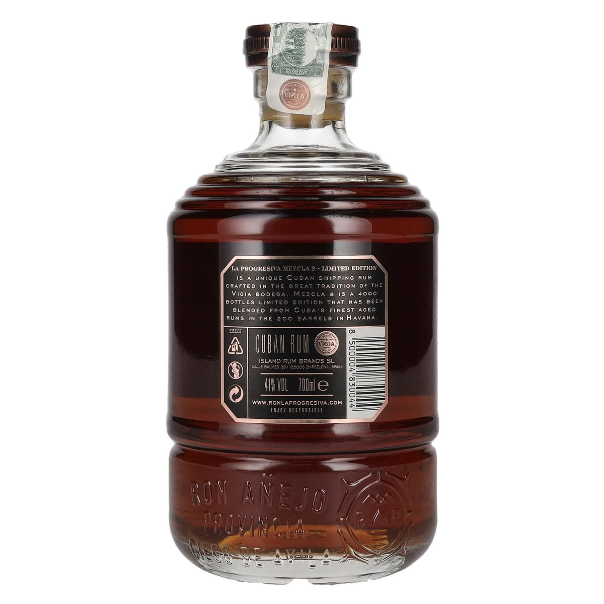 Ron La Progresiva De Vigia Mezcla 8 Édition limitée Rhum 41 % vol. 0,7 l