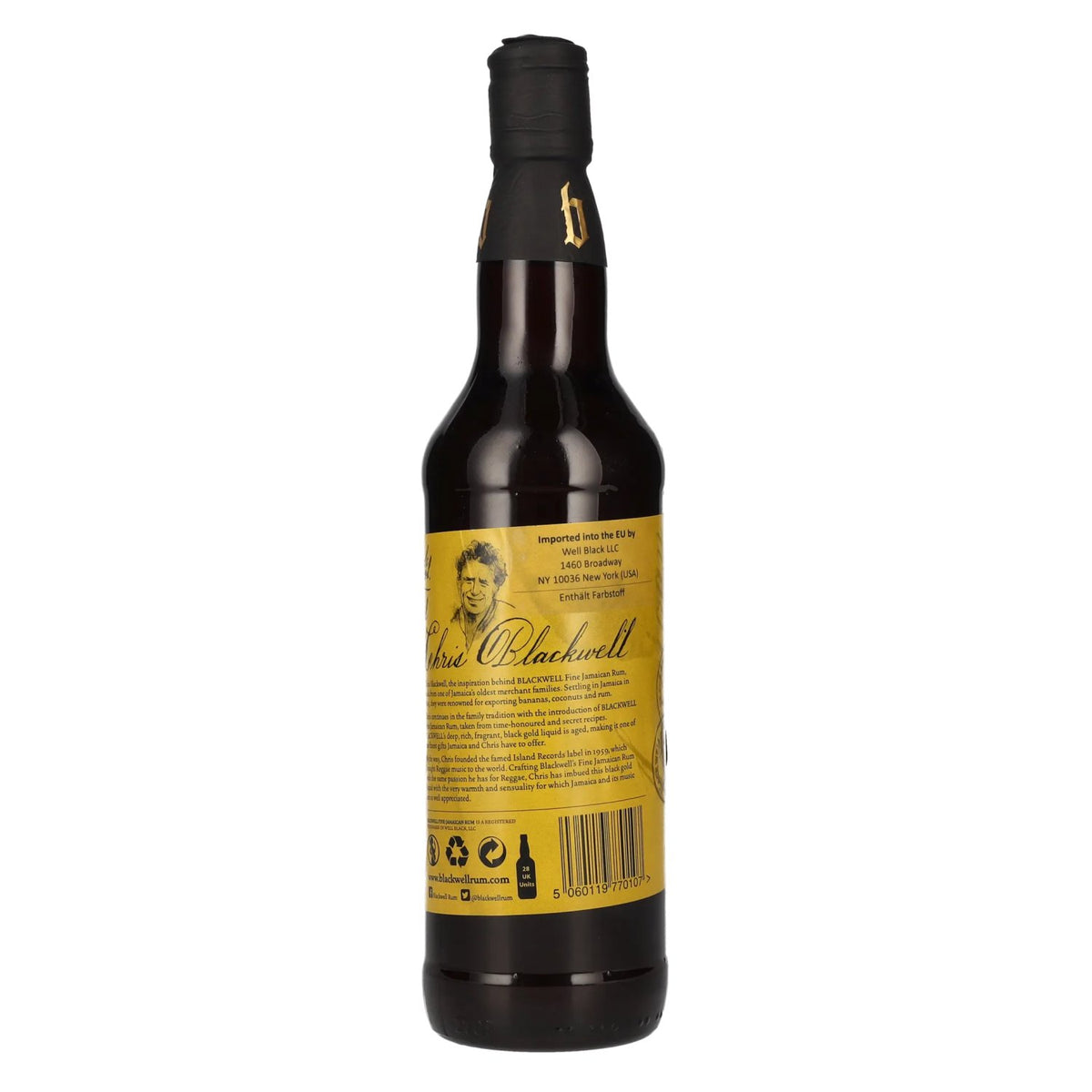 Rhum jamaïcain Blackwell Fine 40 % vol. 0,7 l