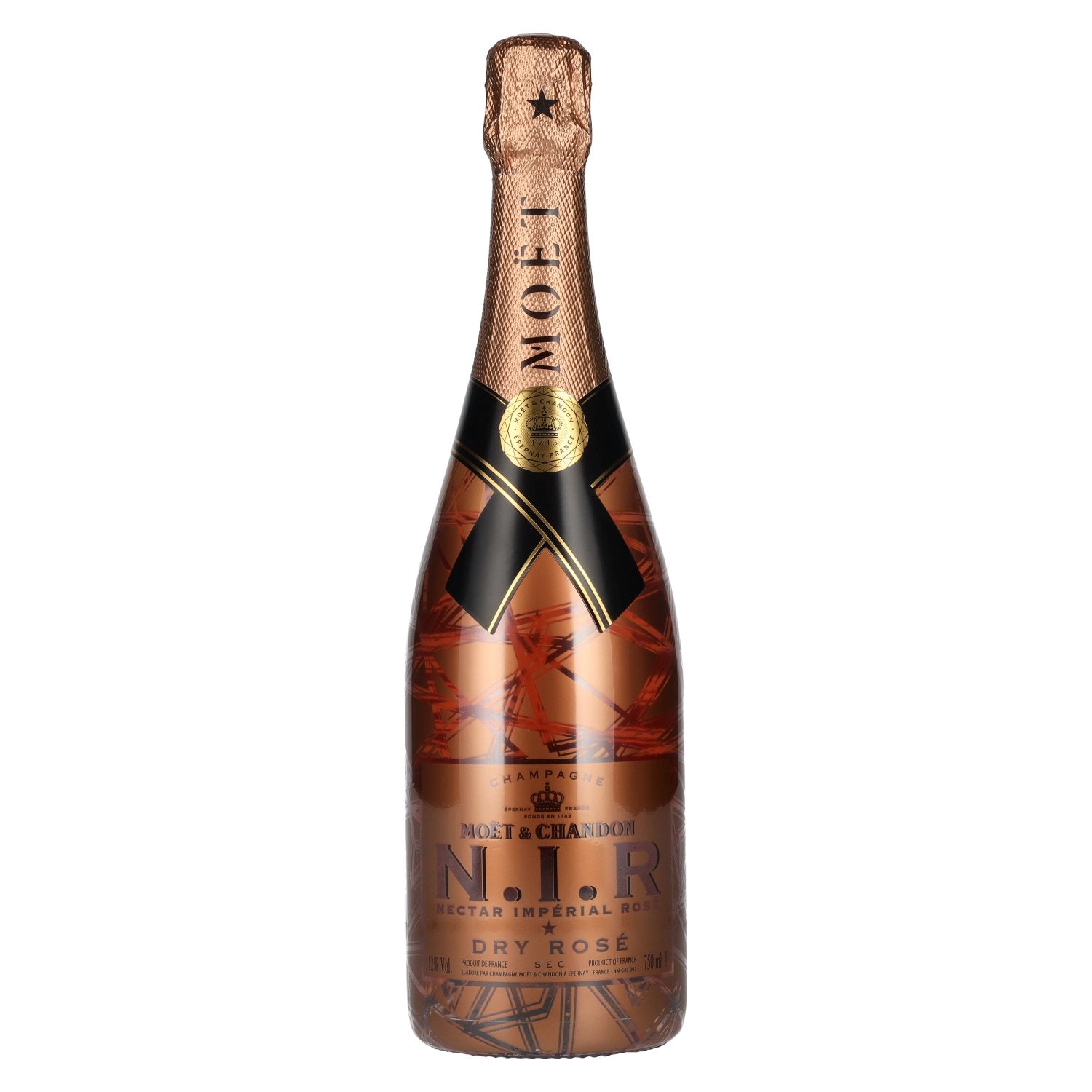 Moët &amp; Chandon Champagne N.I.R. Dry Rosé Sec Luminous Edition 12% Vol. 0,75l