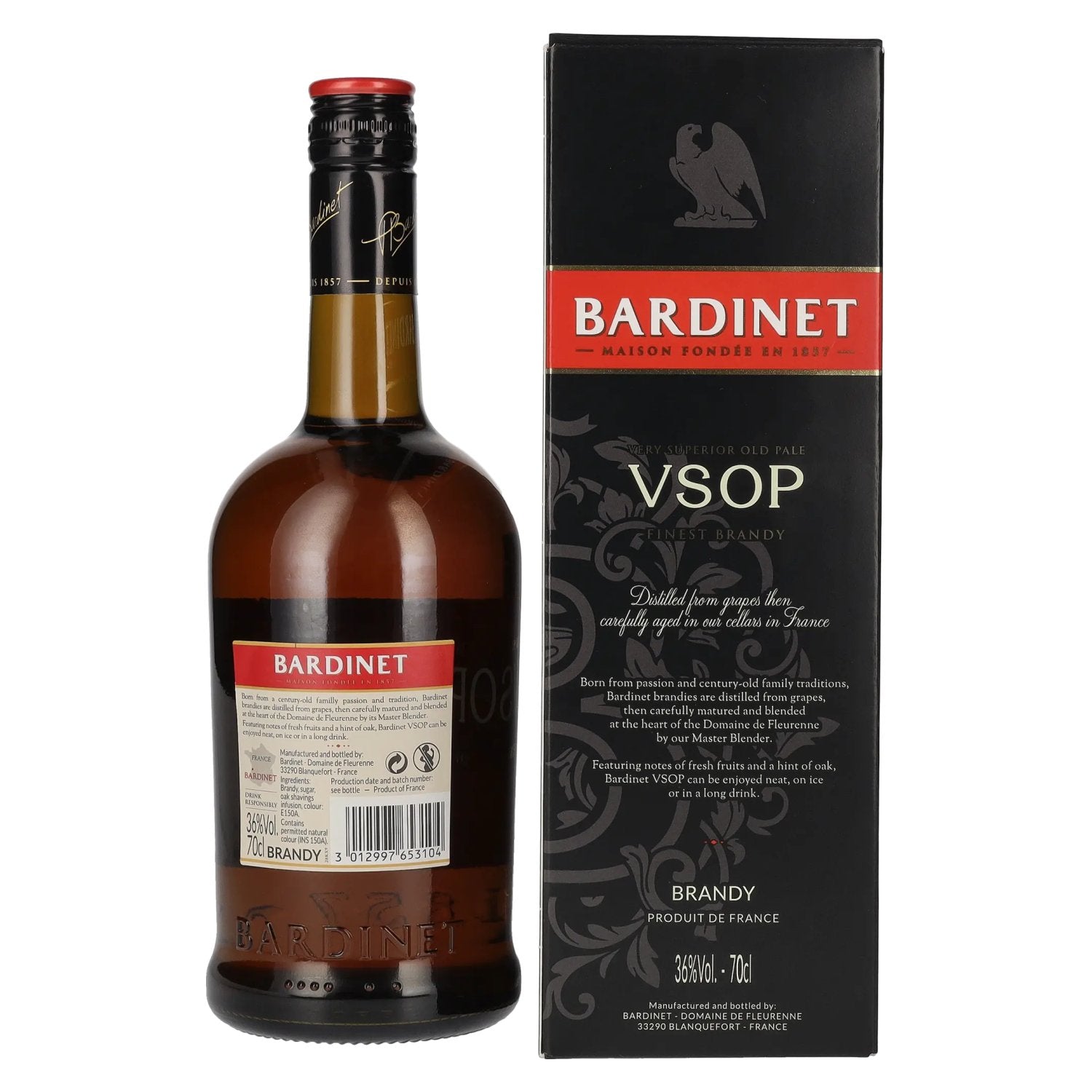 Bardinet VSOP Finest Brandy 36% Vol. 0,7l in gift box