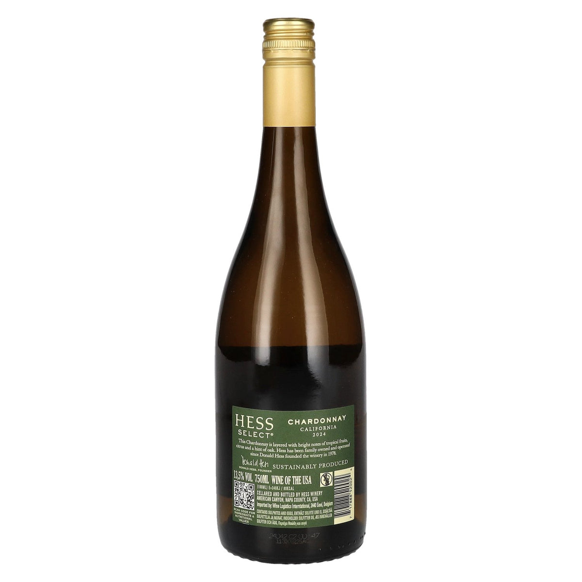 Hess Select Chardonnay Vintage 2024 13,5% Vol. 0,75l