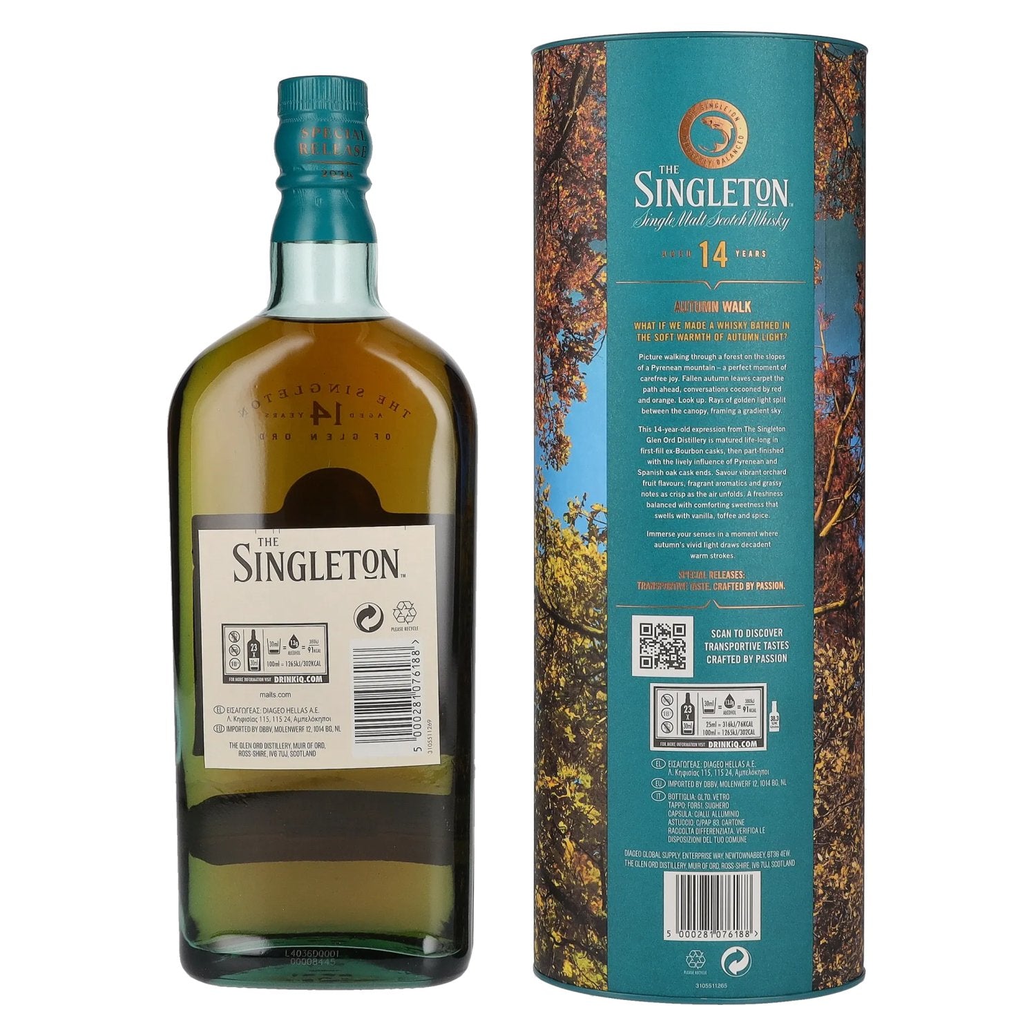 The Singleton 14 Years Old Glen Ord Autumn Walk Single Malt Special Release 2024 54,7% Vol. 0,7l en coffret cadeau