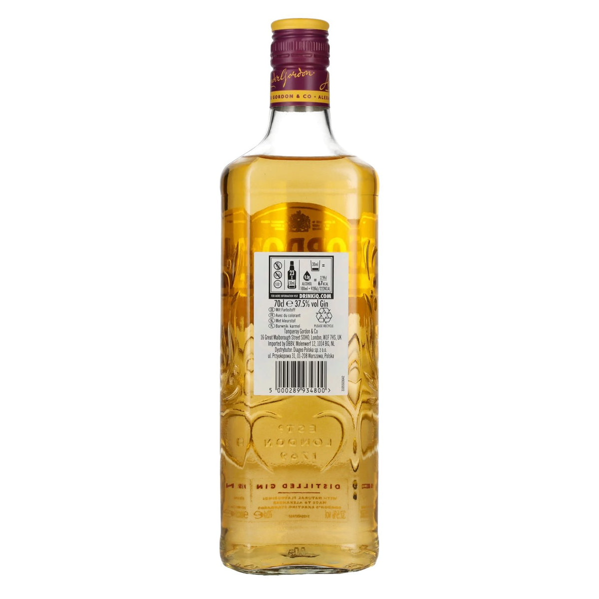 Gin distillé Gordon's TROPICAL PASSIONFRUIT 37,5 % vol. 0,7 l