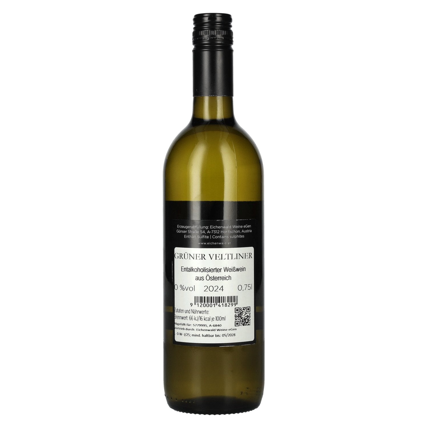 Eichenwald DAS VERSTECKENSPIEL Grüner Veltliner Alkoholfrei 2024 0,75l