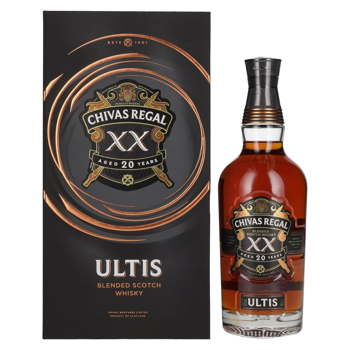 Chivas Regal ULTIS XX 20 Years Old Blended Scotch Whisky 40% Vol. 0,7l en coffret cadeau