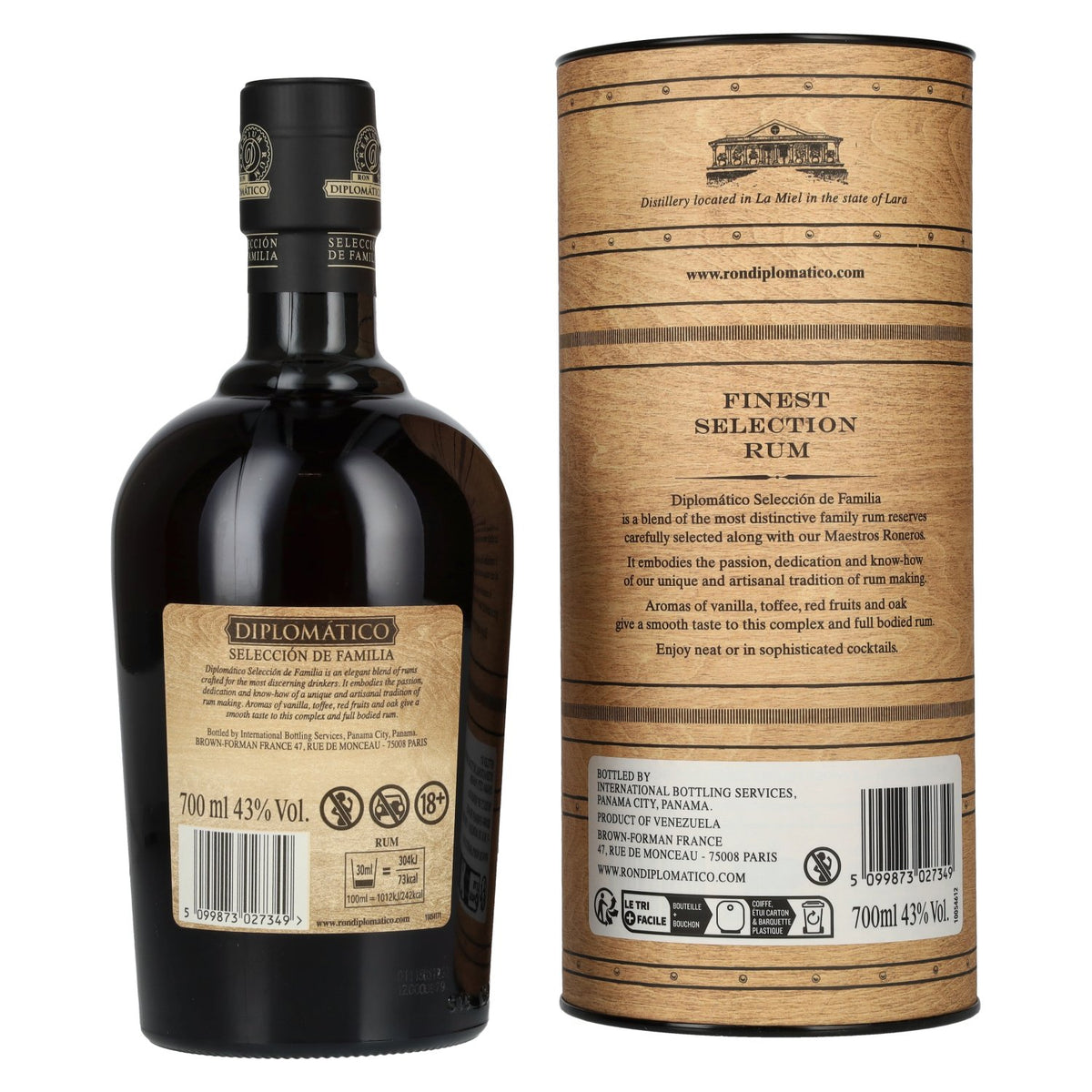 Diplomático SELECCIÓN DE FAMILIA Rum 43% vol. 0,7 l in geschenkverpakking