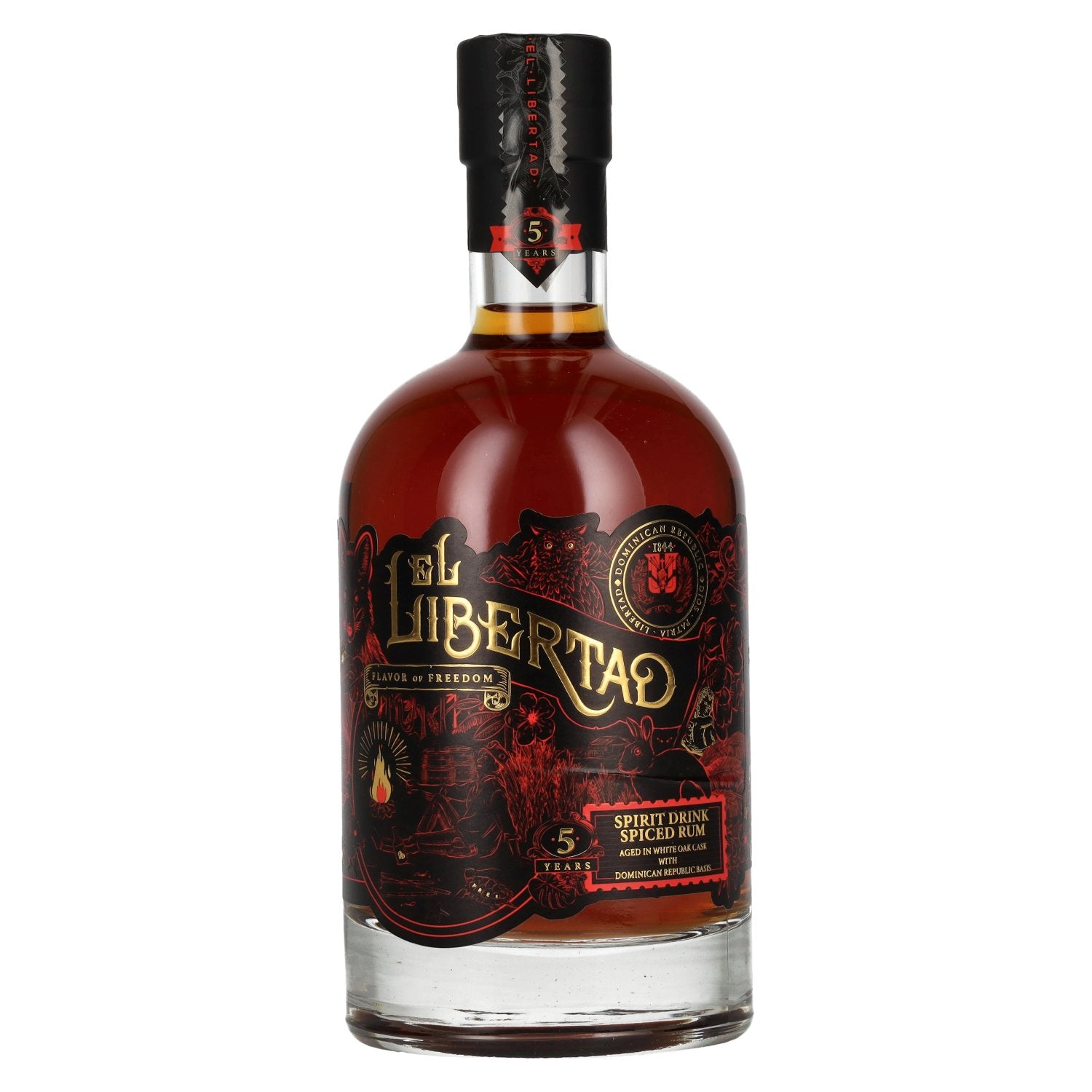 El Libertad 5 ans d'âge « Flavor of FREEDOM » Rhum épicé 41 % vol. 0,7 l