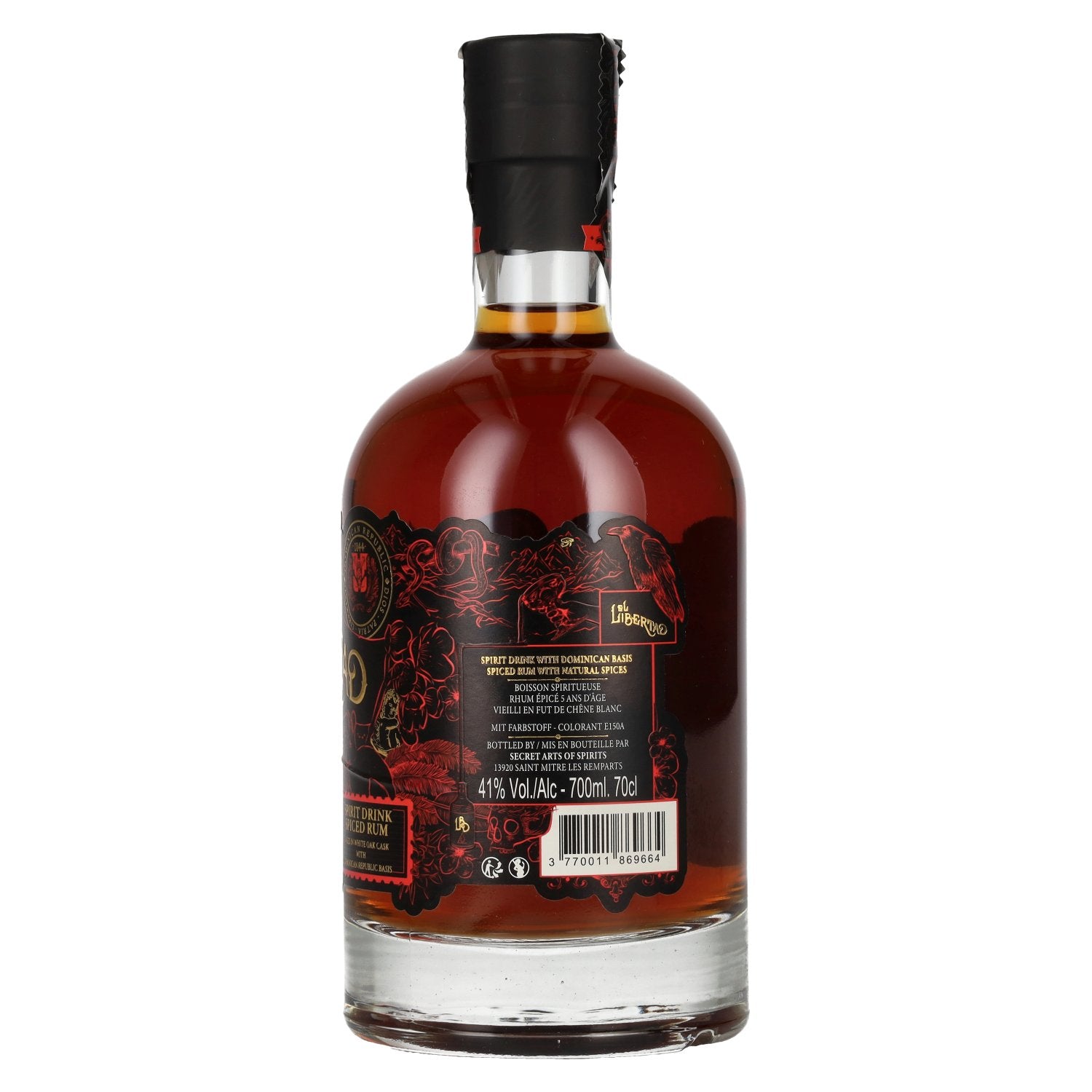 El Libertad 5 Years Old Flavor of FREEDOM Spiced Rum 41% Vol. 0,7l