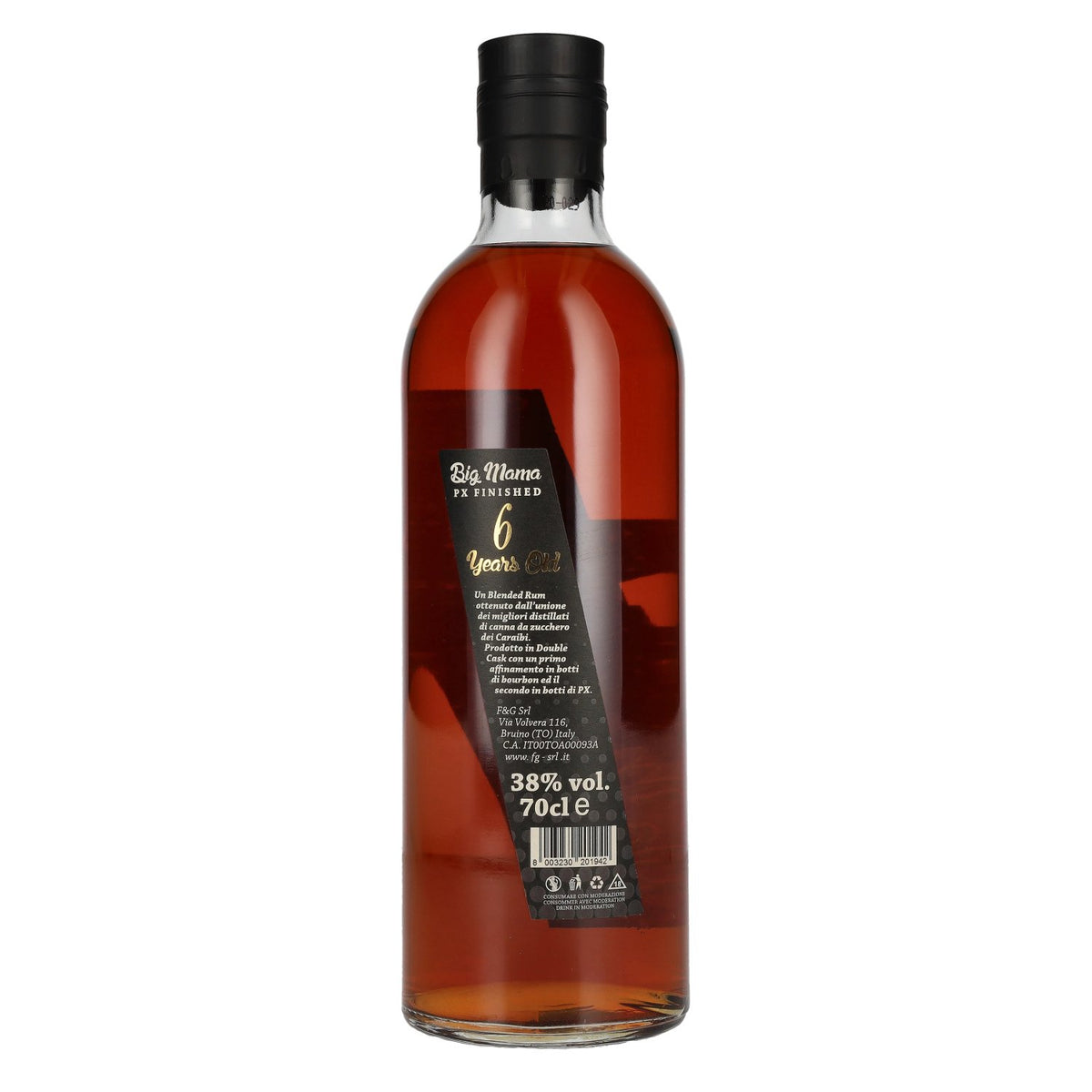 Big Mama 6 Years Old Caribbean Rum PX Finished 38% vol. 0,7 l