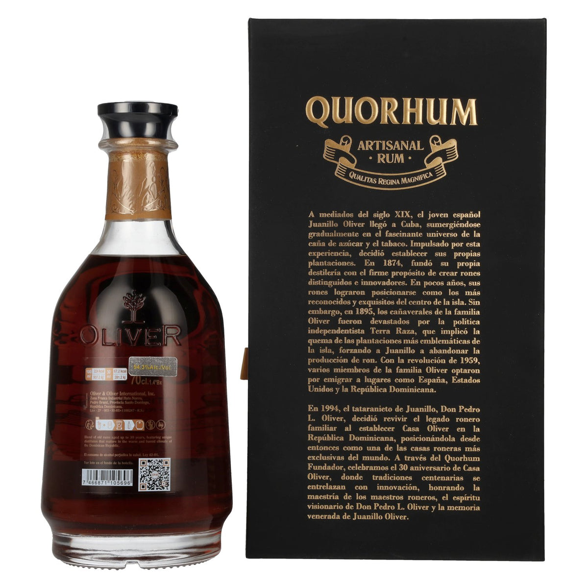 Ron Quorhum 30 Aniversario FUNDADOR Cask Strength Limited Edition 54,3% Vol. 0,7l in Geschenkbox