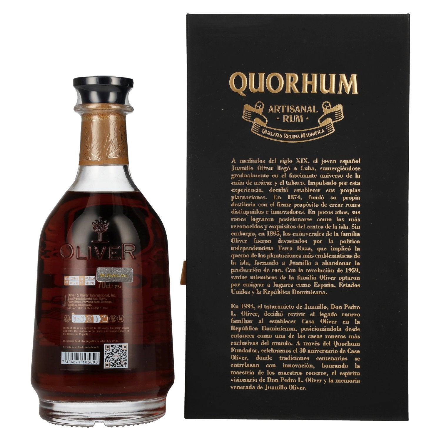 Ron Quorhum 30 Aniversario FUNDADOR Cask Strength Limited Edition 54,3% Vol. 0,7l in Geschenkbox