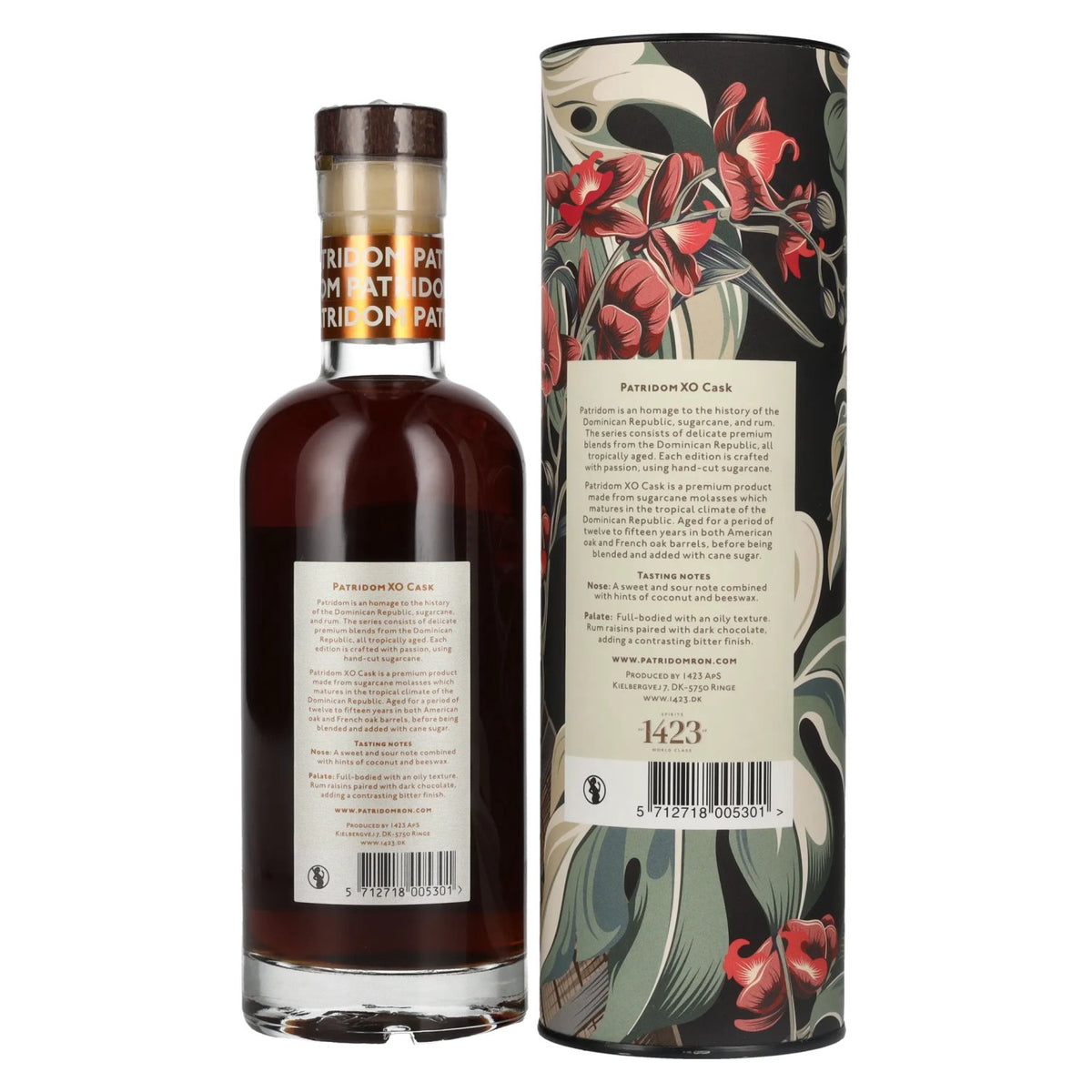 Patridom XO Cask Premium Spirit Drink 65% vol. 0,5 l in geschenkverpakking