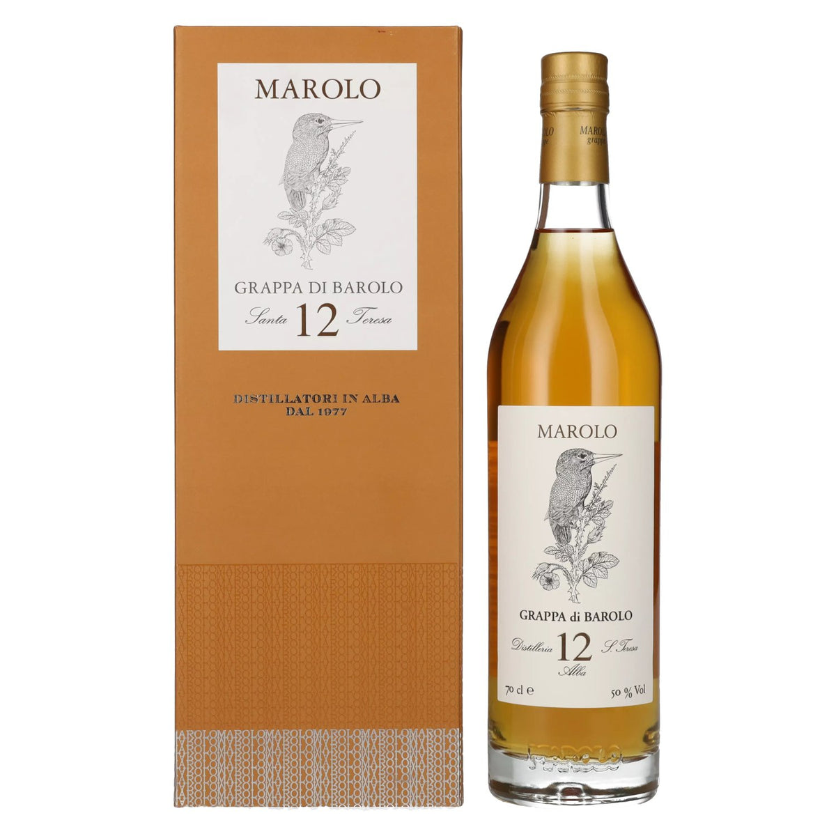 Marolo Grappa di BAROLO 12 Years Old 50% vol. 0.7 l in a gift box