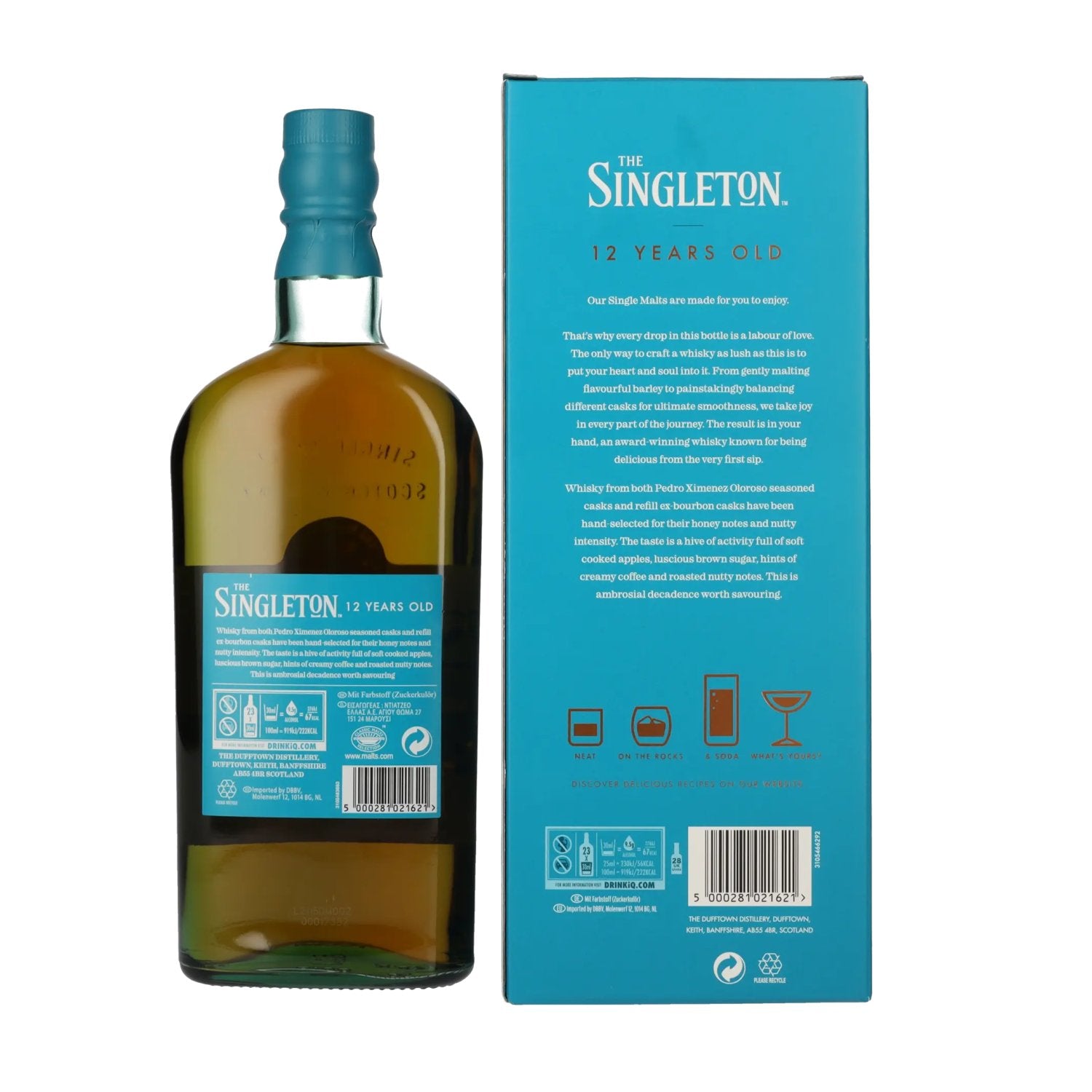 The Singleton Dufftown 12 Years Old LUSCIOUS NECTAR 40% Vol. 0,7l in geschenkverpakking