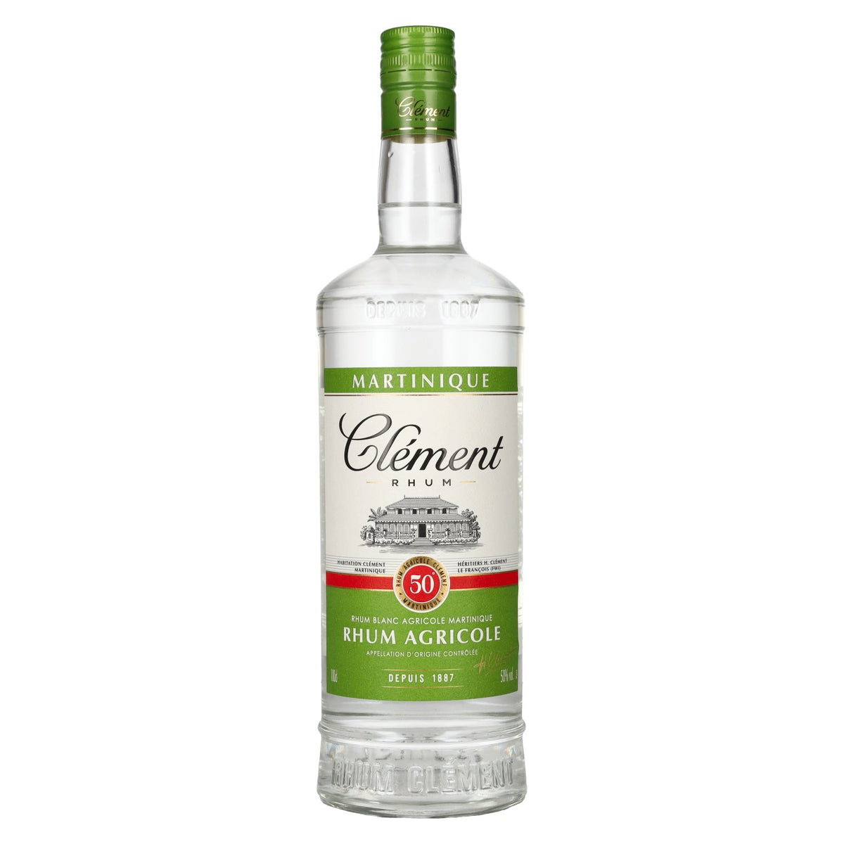 Clément Rhum Agricole Blanc 50% Vol. 1l