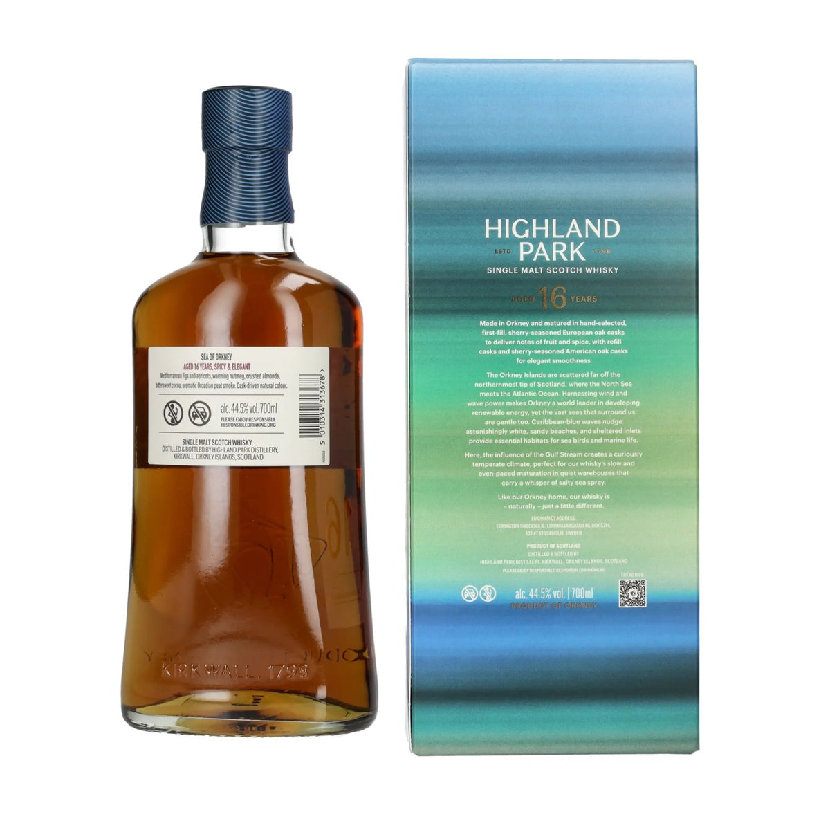 Highland Park 16 Years Old SEA OF ORKNEY Single Malt Scotch Whisky 44,5% Vol. 0,7l in Geschenkbox