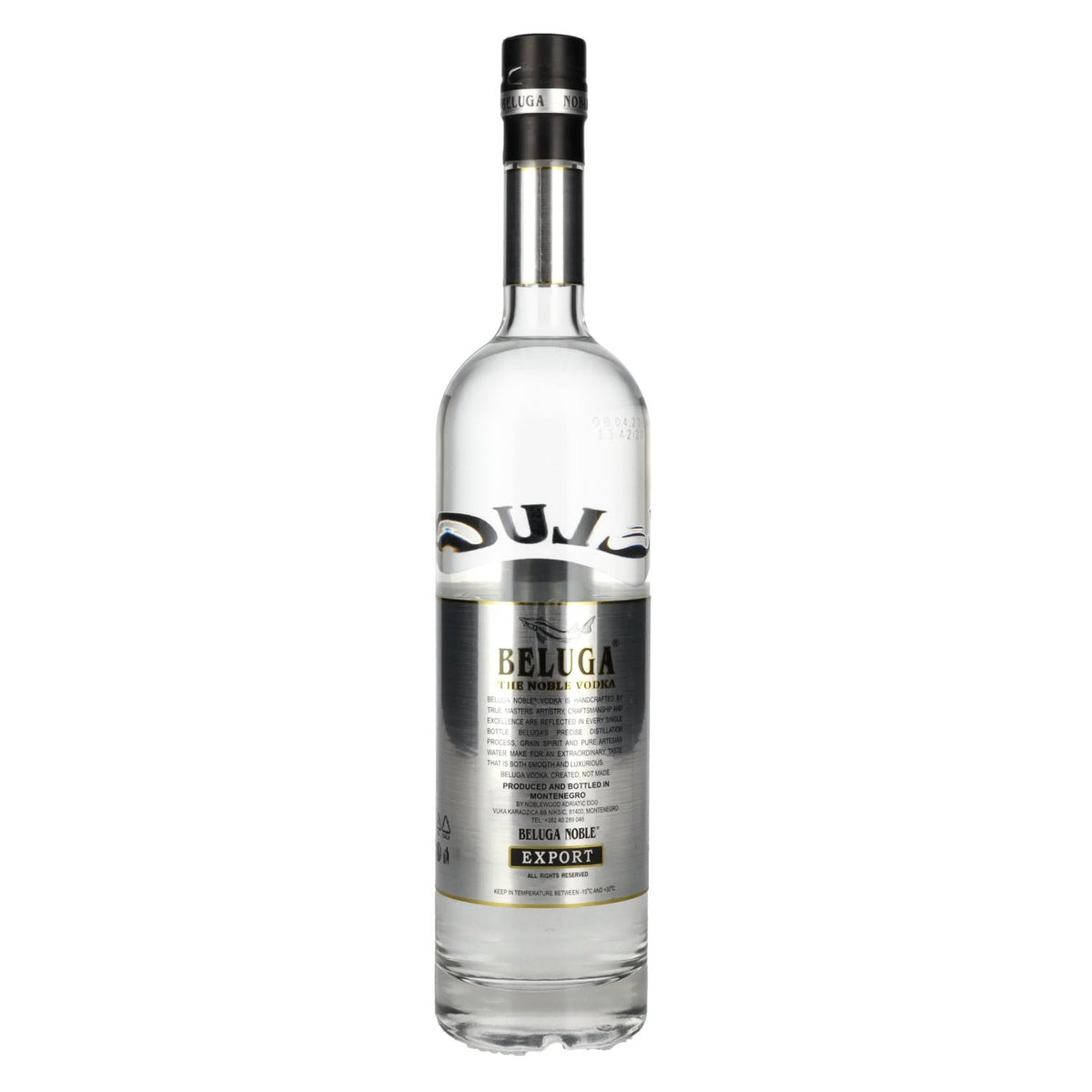 Beluga Noble Vodka EXPORT Montenegro 40% Vol. 0,7l