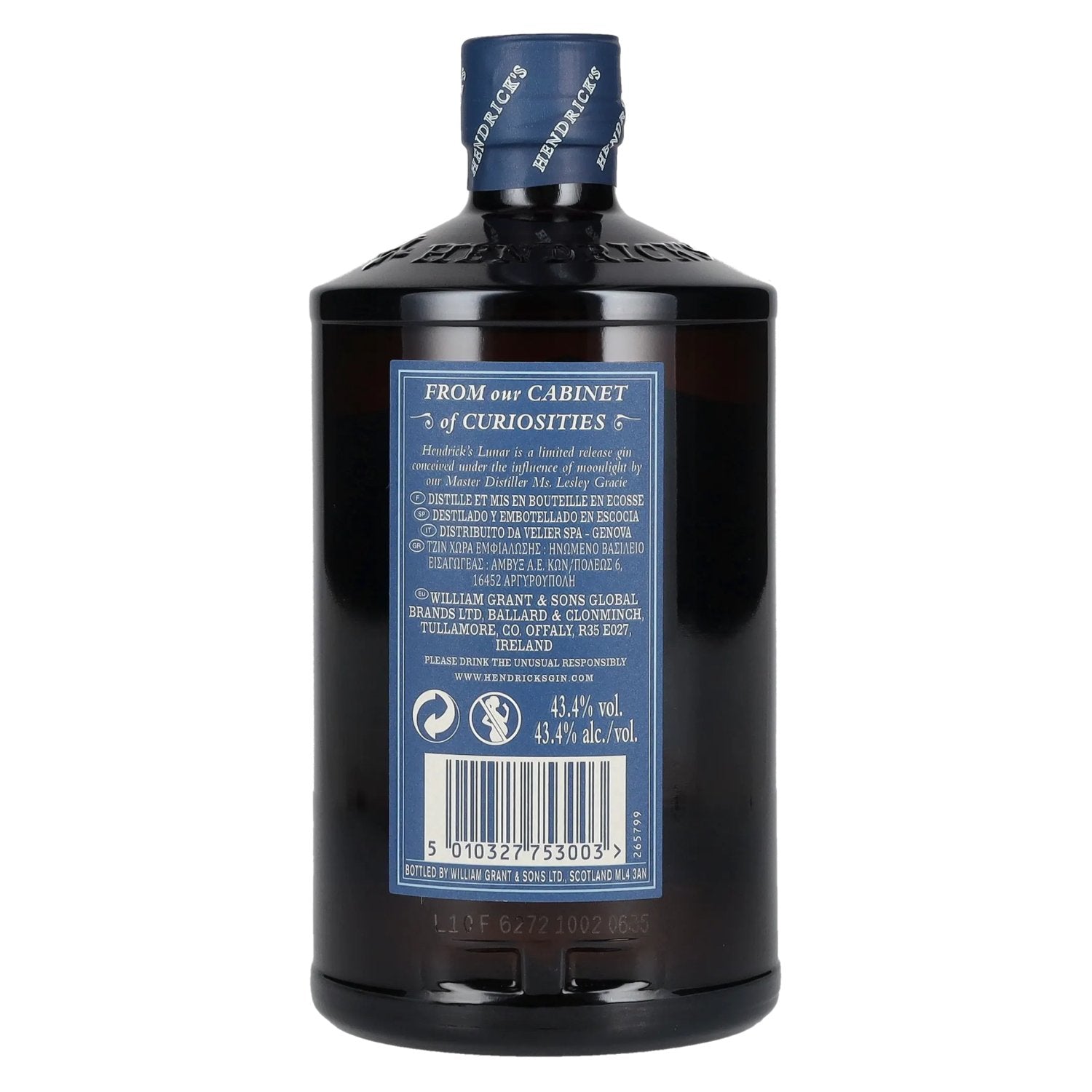 Hendrick's Gin LUNAR Limited Release 43,4% Vol. 0,7l