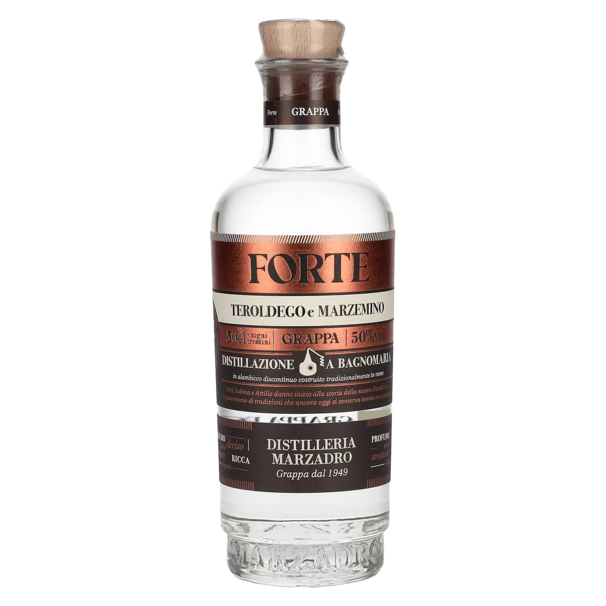 Marzadro FORTE Grappa 50% vol. 0.5 l
