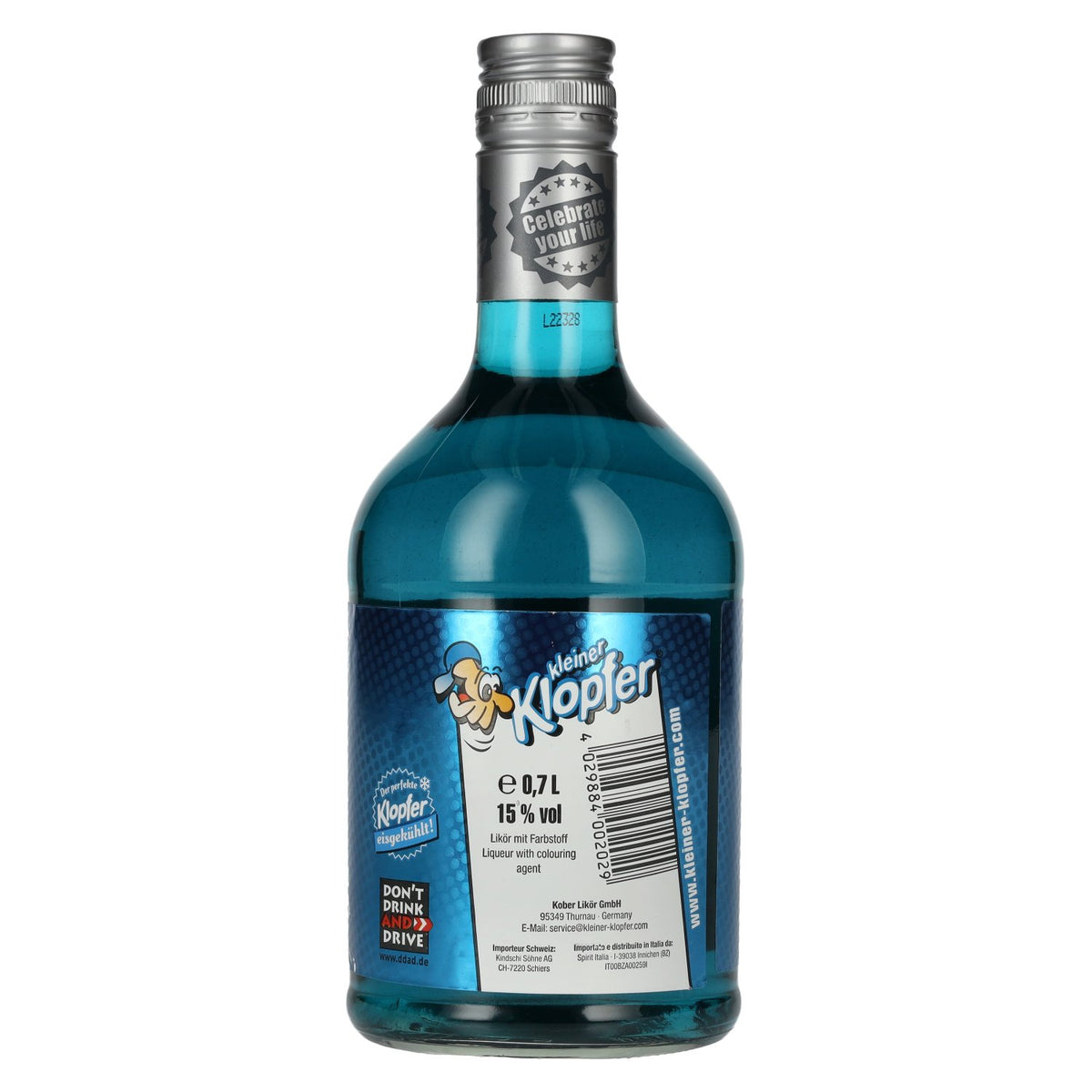 Kleiner Klopfer Blueberry Ice 15% vol. 0,7 l